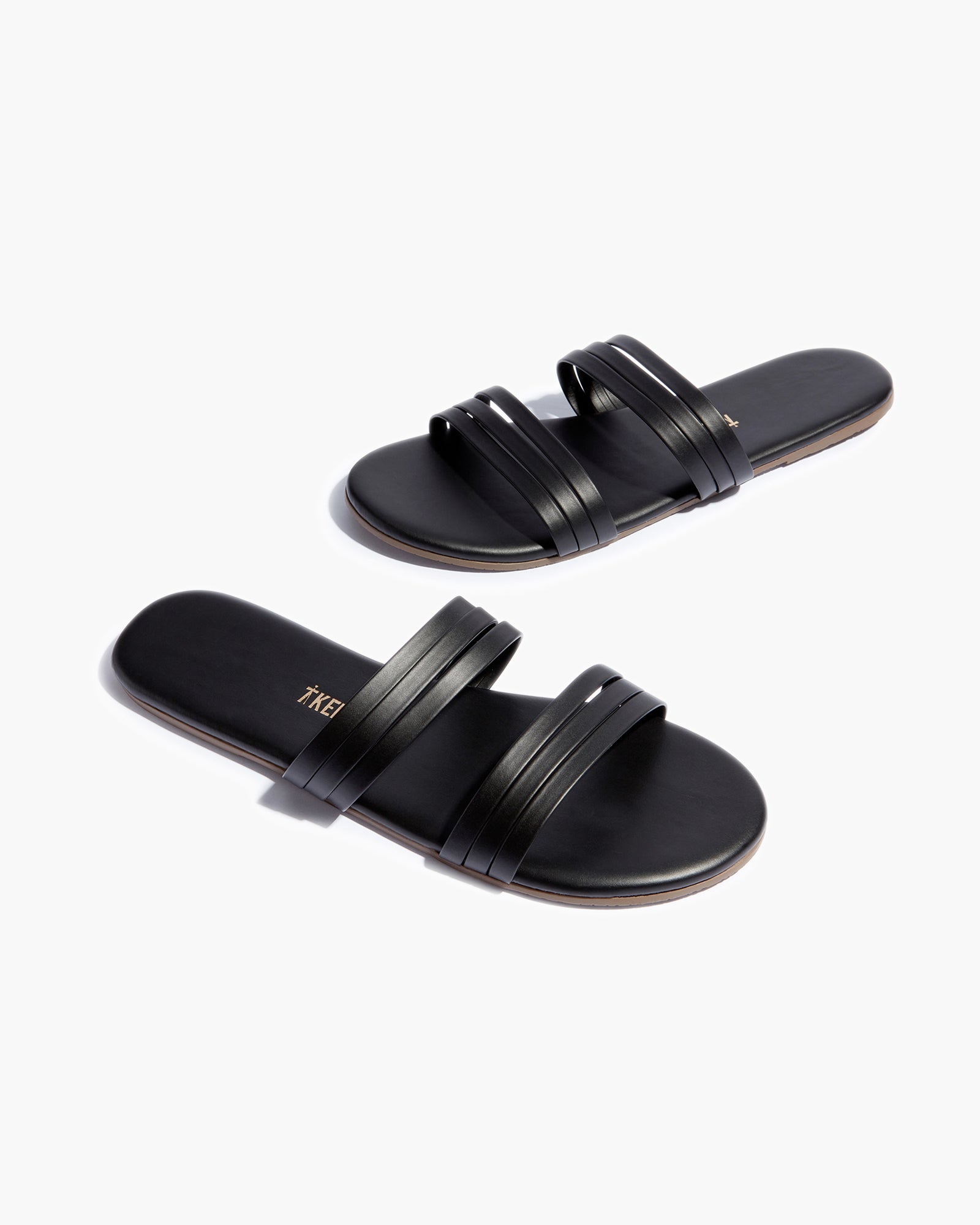 TKEES Allegra Women's Slides Black | EQYTXU-581