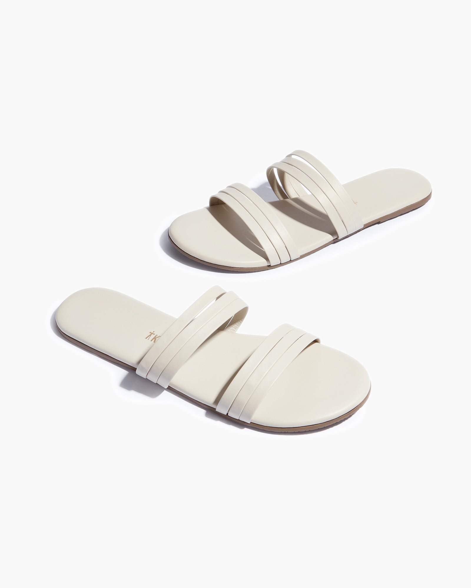 TKEES Allegra Women's Slides Grey | HWKFUA-837