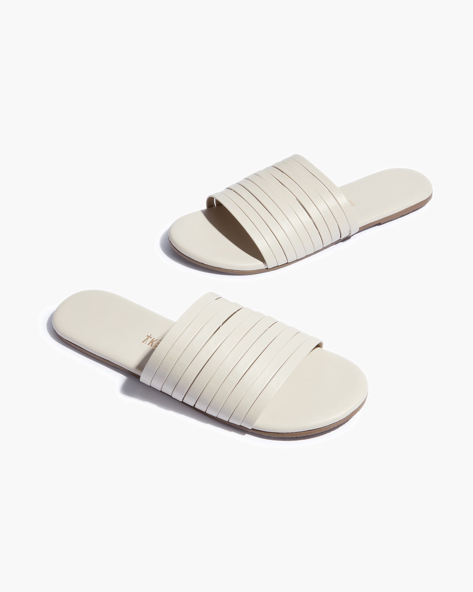 TKEES Avery Women's Slides Grey | MHUOEK-623