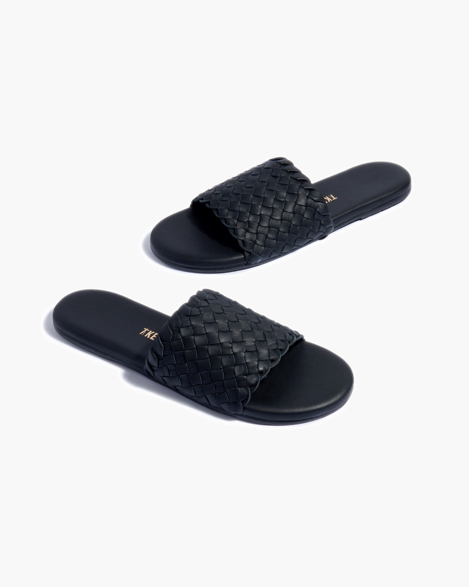 TKEES Betty Women's Slides Black | UZVJFY-548