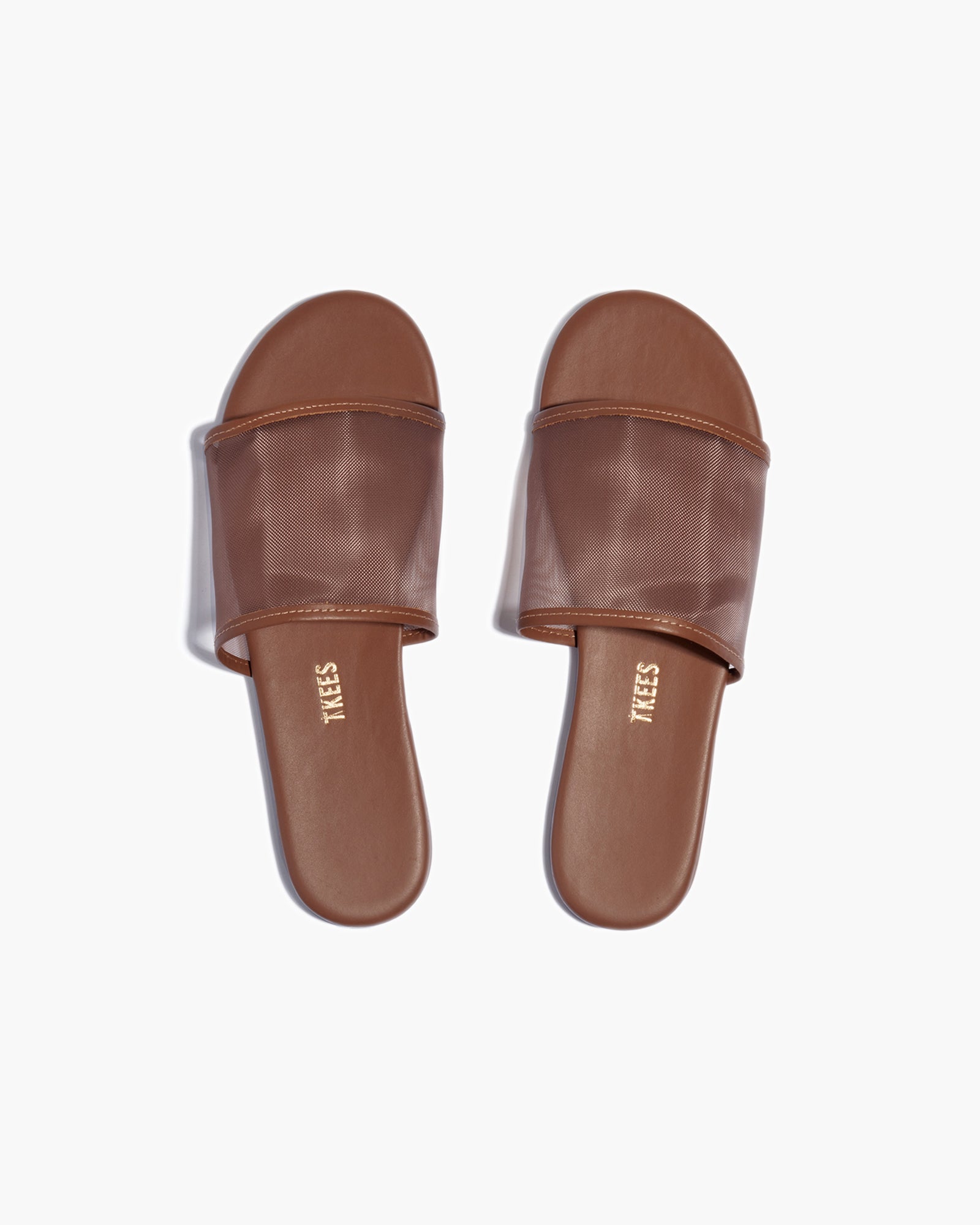 TKEES Blair Women\'s Slides Brown | EHYXAU-071