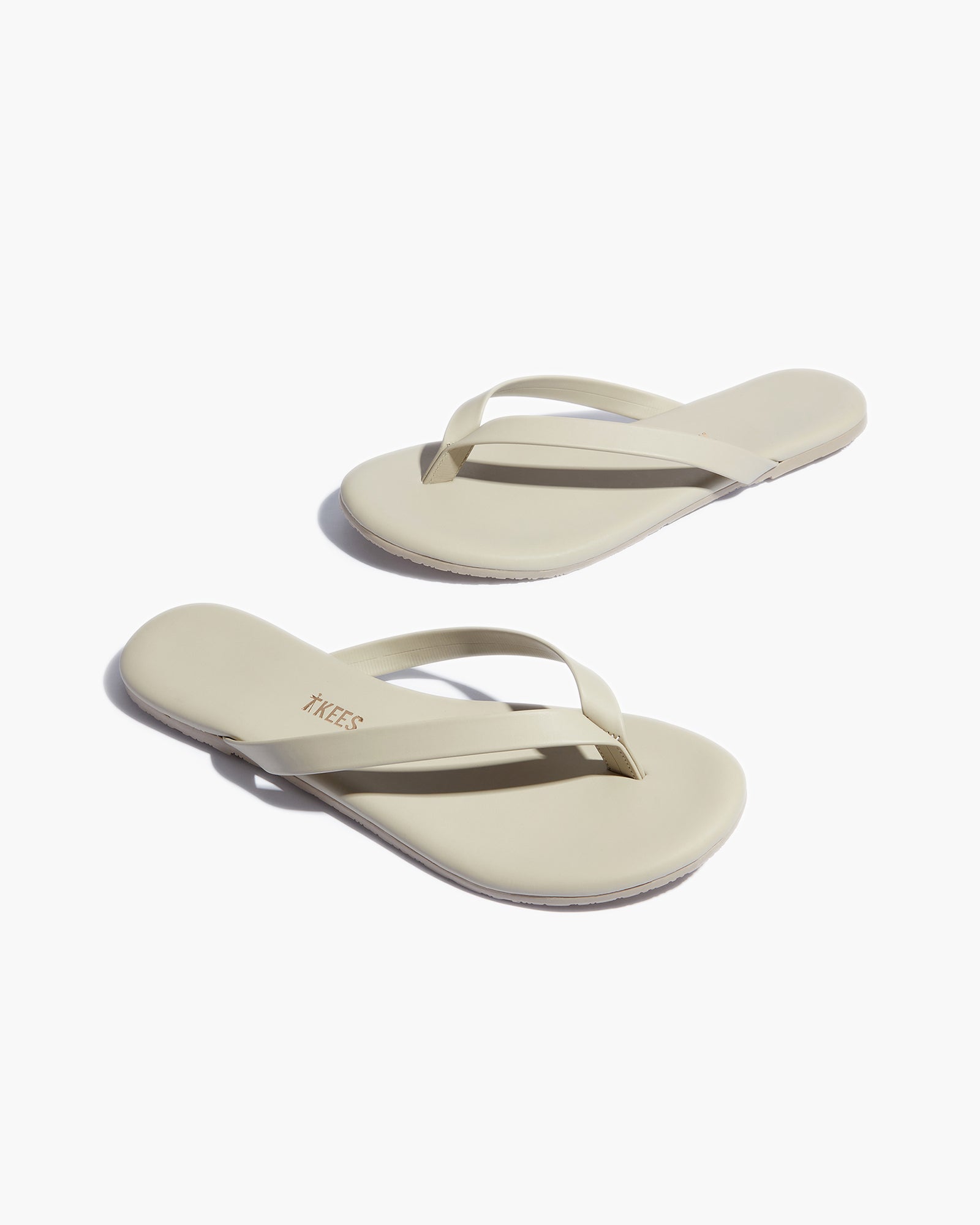 TKEES Boyfriend Vegan Women's Flip Flops Grey | FIOZPV-018