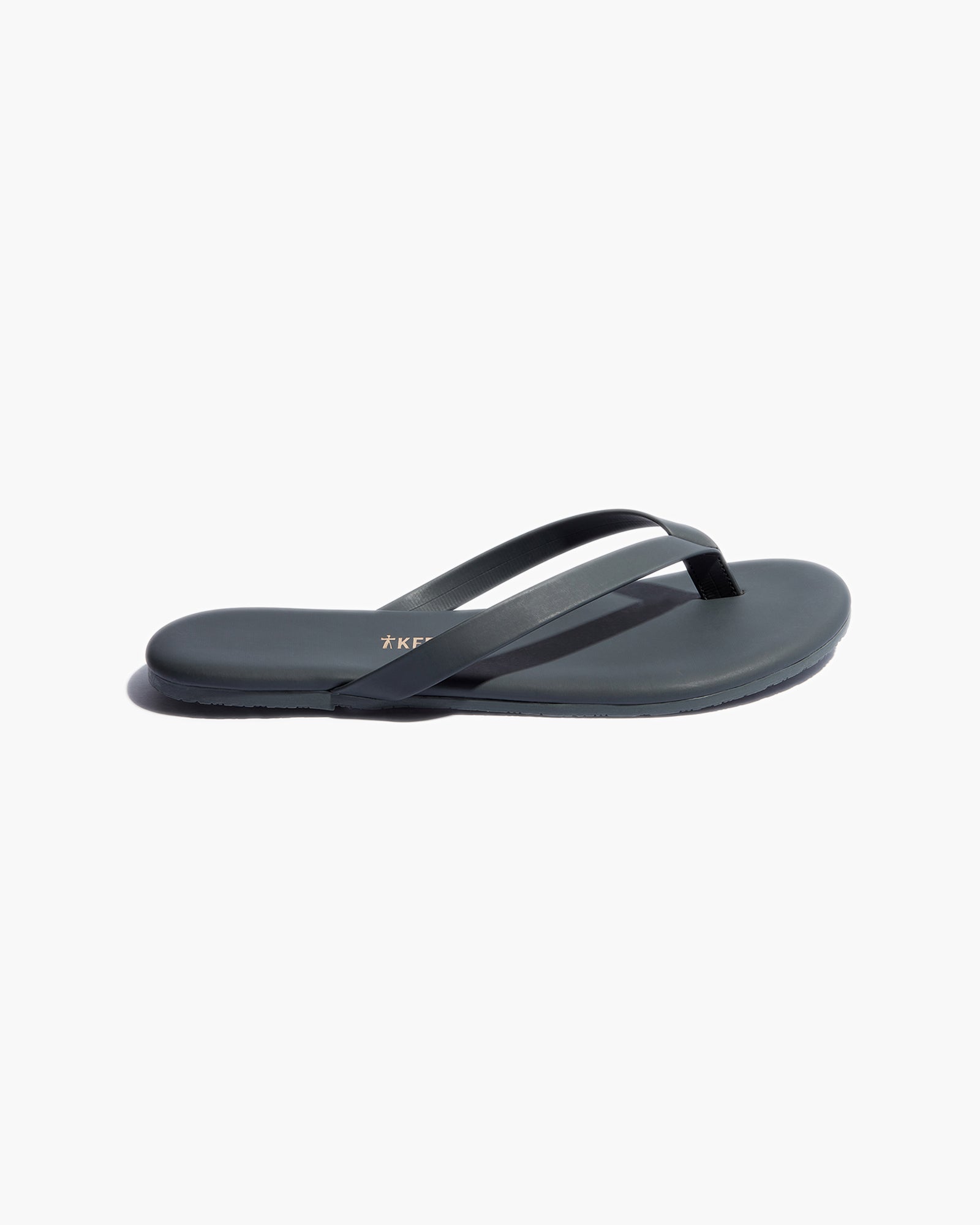 TKEES Boyfriend Vegan Women's Flip Flops Blue | OGBFZA-350