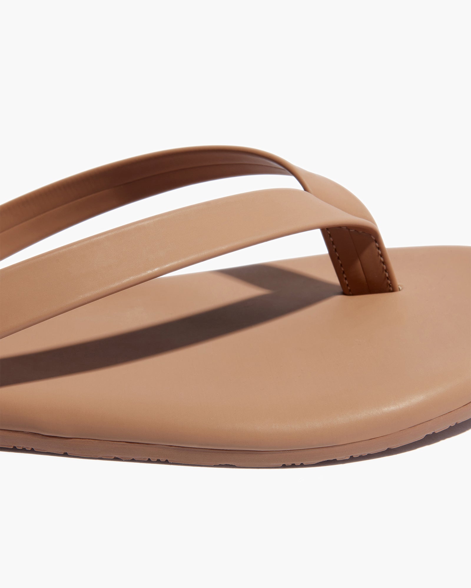 TKEES Boyfriend Vegan Women's Flip Flops Brown | RINVOH-425