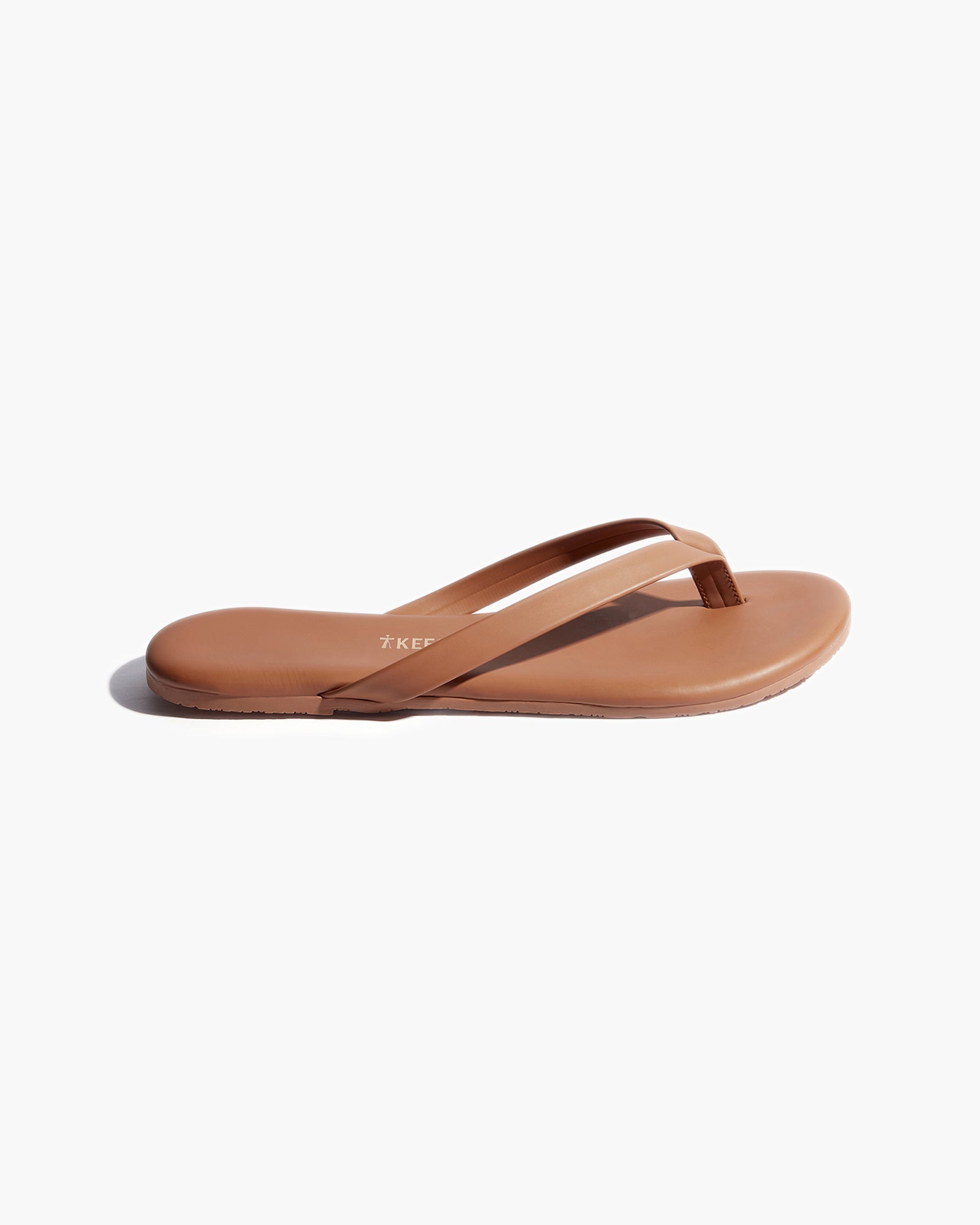 TKEES Boyfriend Vegan Women's Flip Flops Brown | VNARJF-408