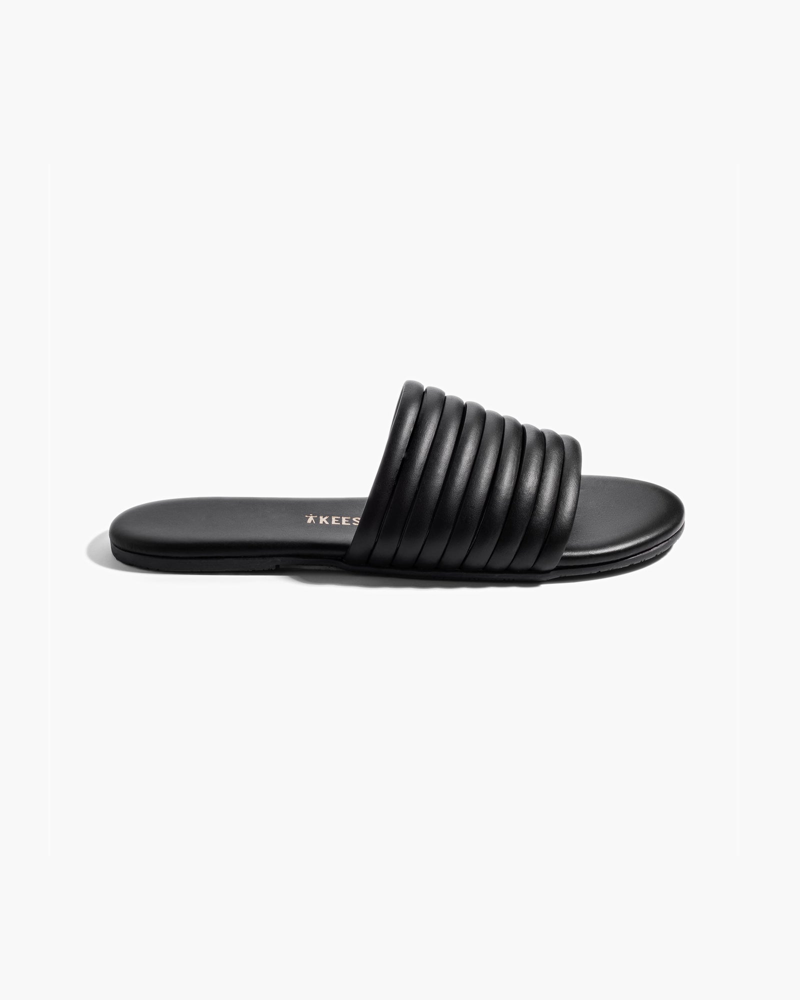 TKEES Caro Women's Slides Black | RAYLBD-812