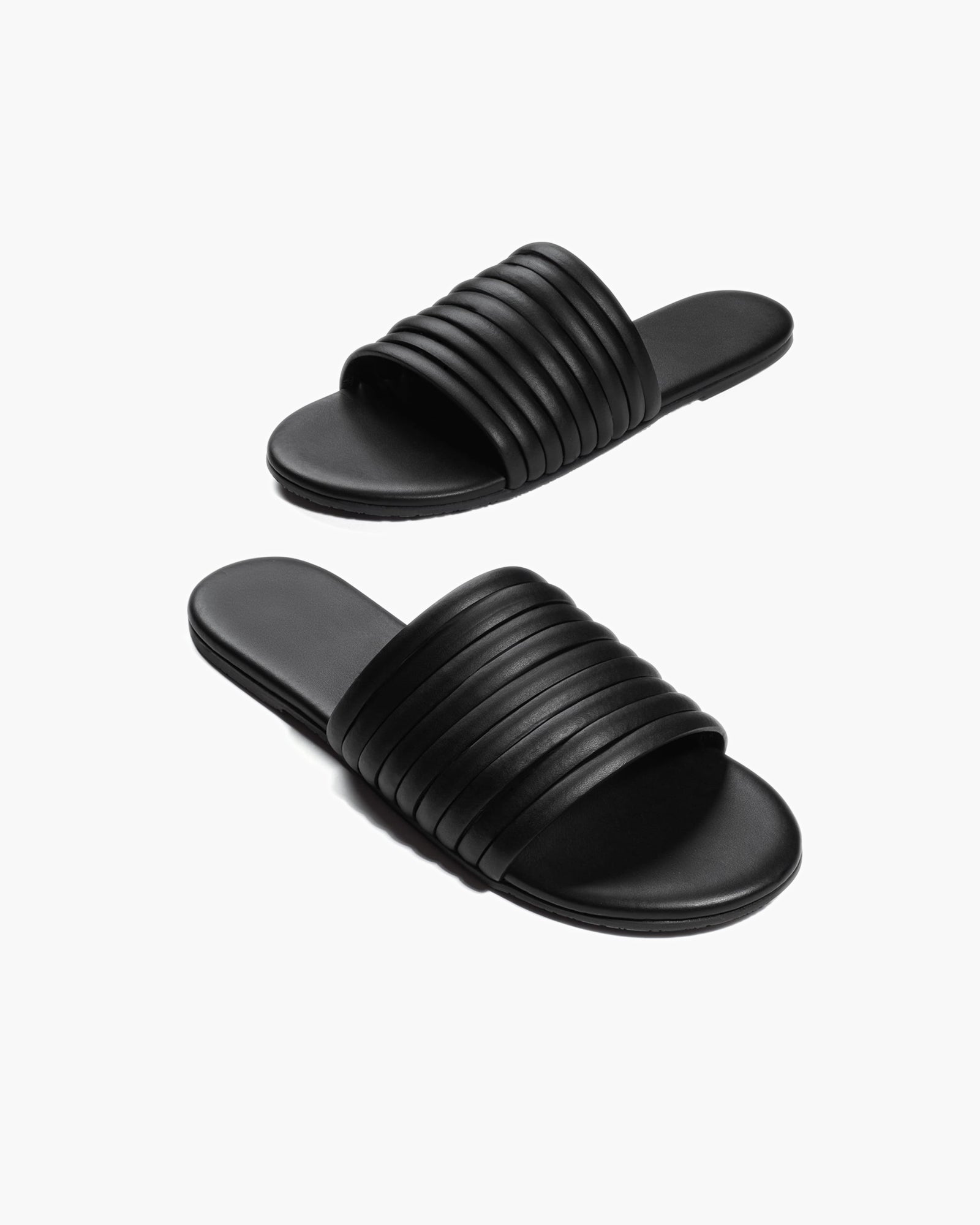 TKEES Caro Women's Slides Black | RAYLBD-812