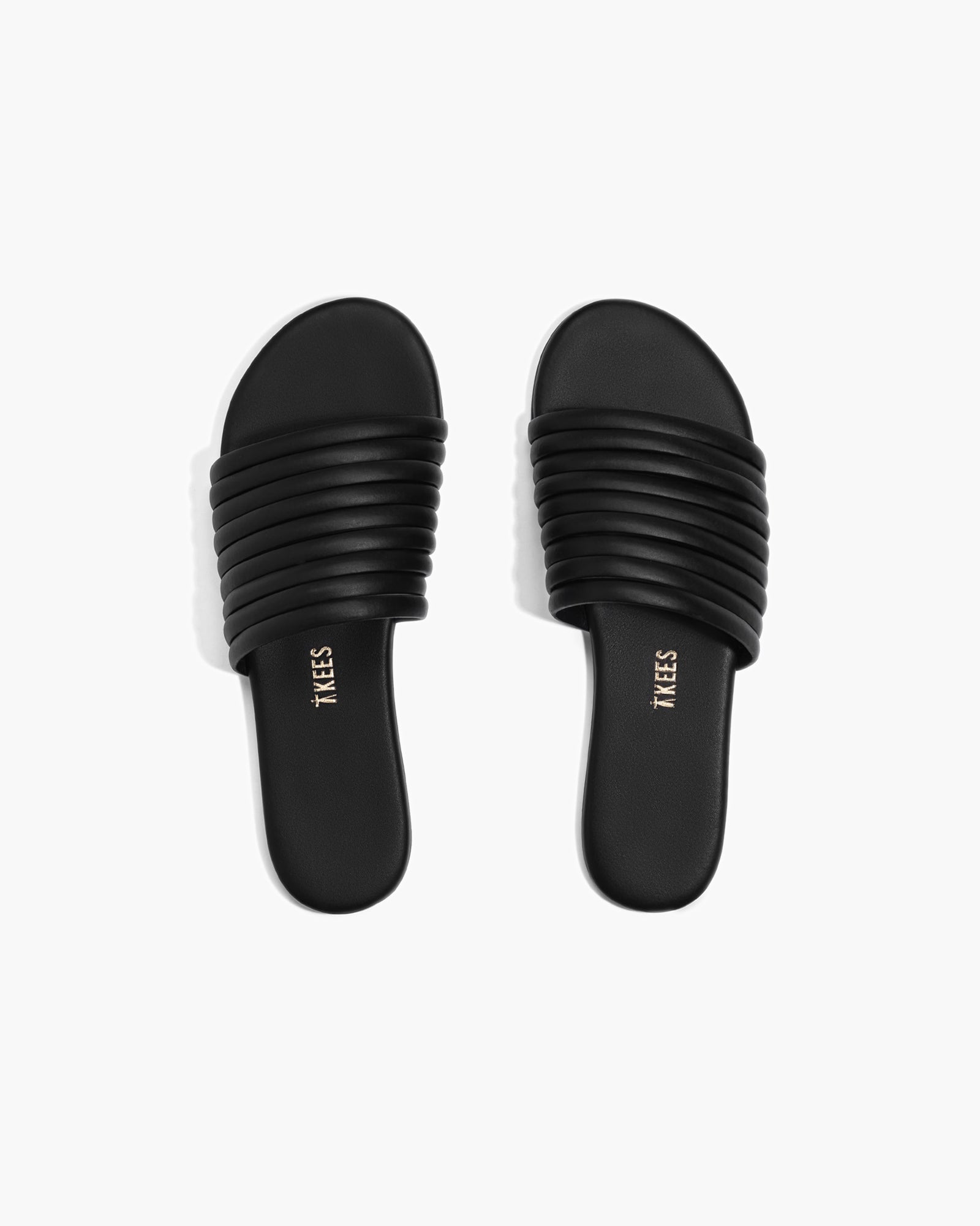 TKEES Caro Women\'s Slides Black | RAYLBD-812