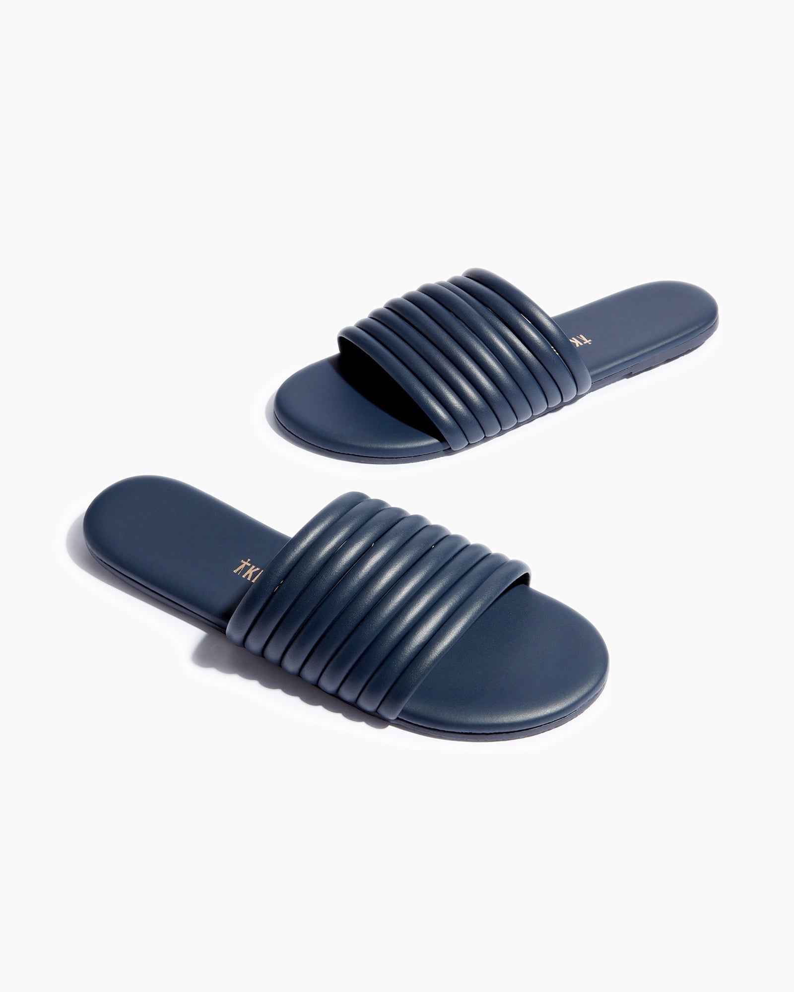 TKEES Caro Women's Slides Blue | PKTNZL-279