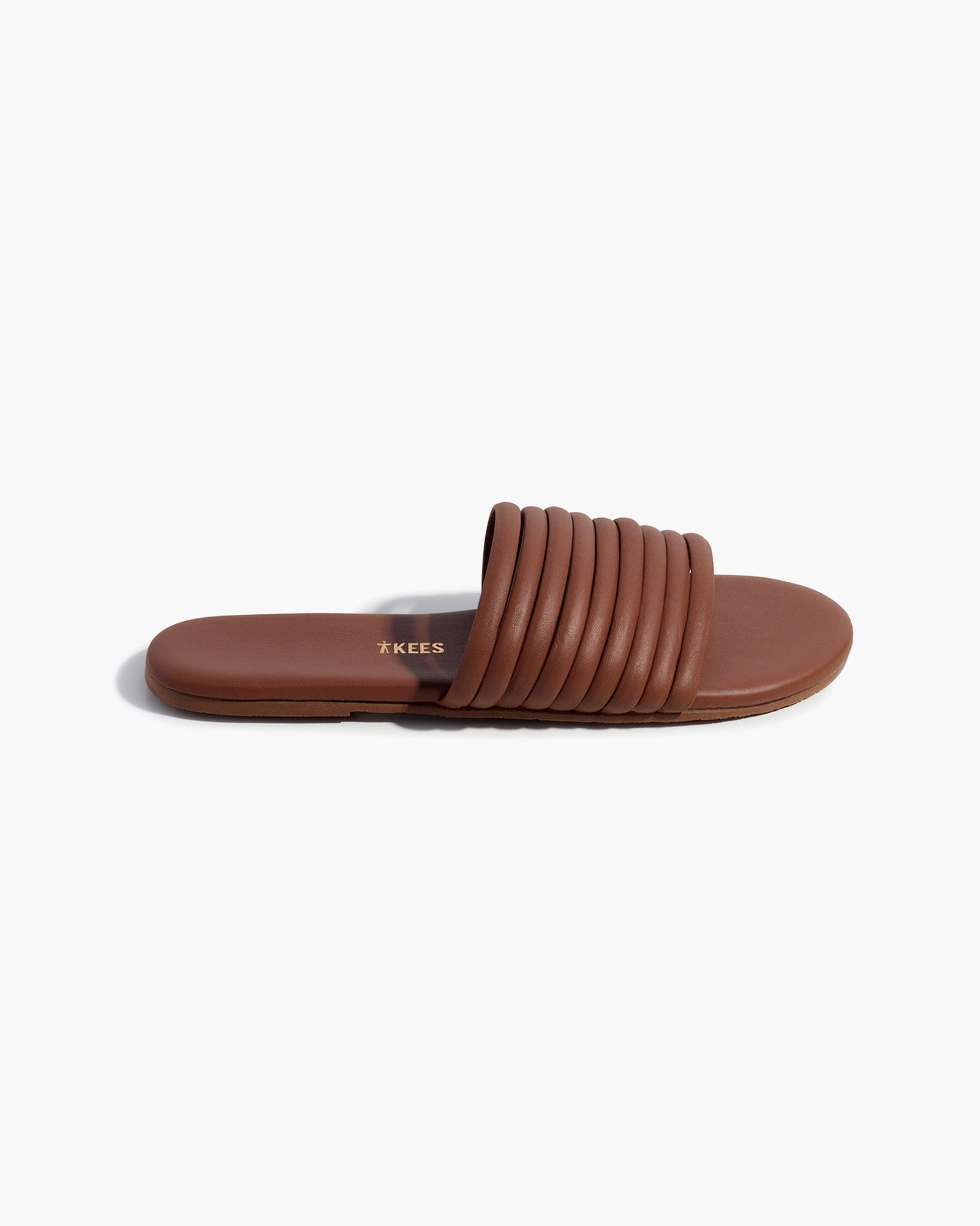 TKEES Caro Women's Slides Brown | FWDPCO-350