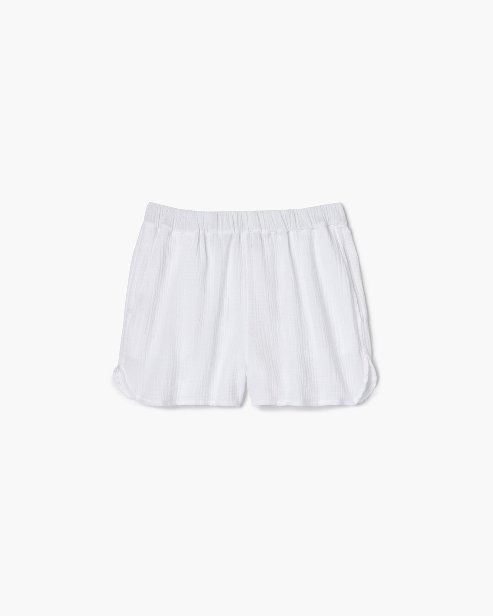 TKEES Gauze Women\'s Shorts White | ZFUIME-250