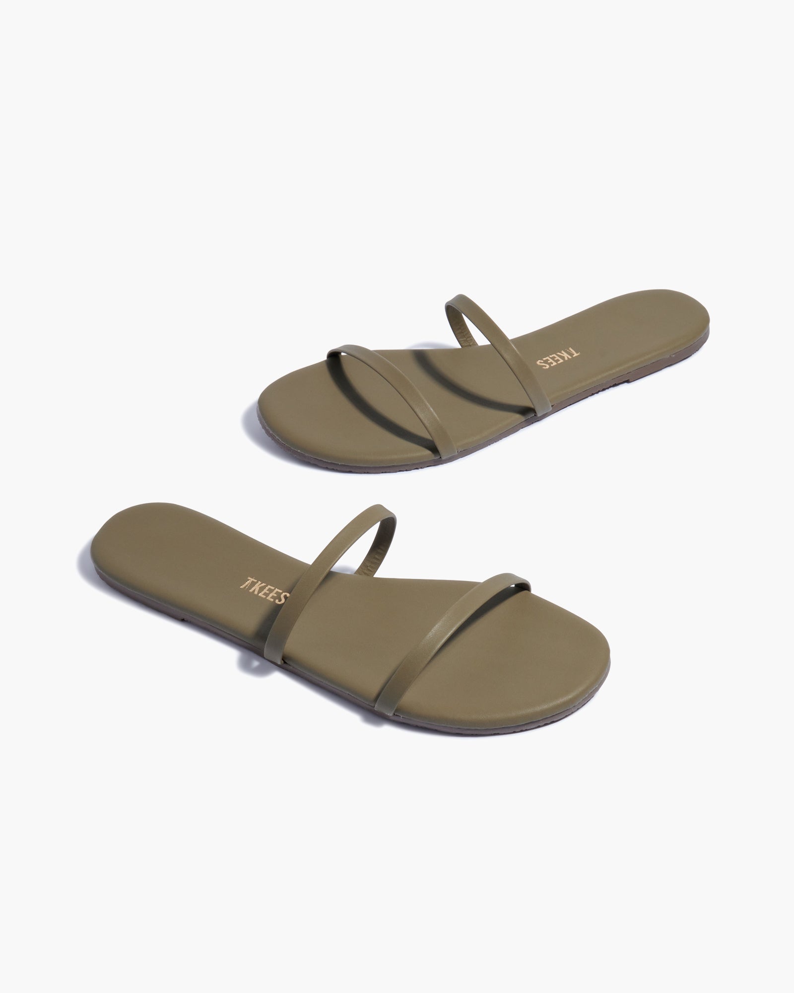 TKEES Gemma Pigments Women's Sandals Olive | UMWGBF-710