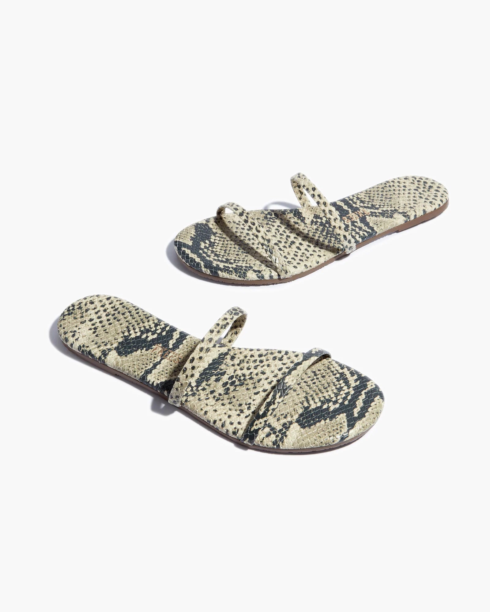 TKEES Gemma Vegan Animal Women's Sandals Brown Snake | FXTLUE-780