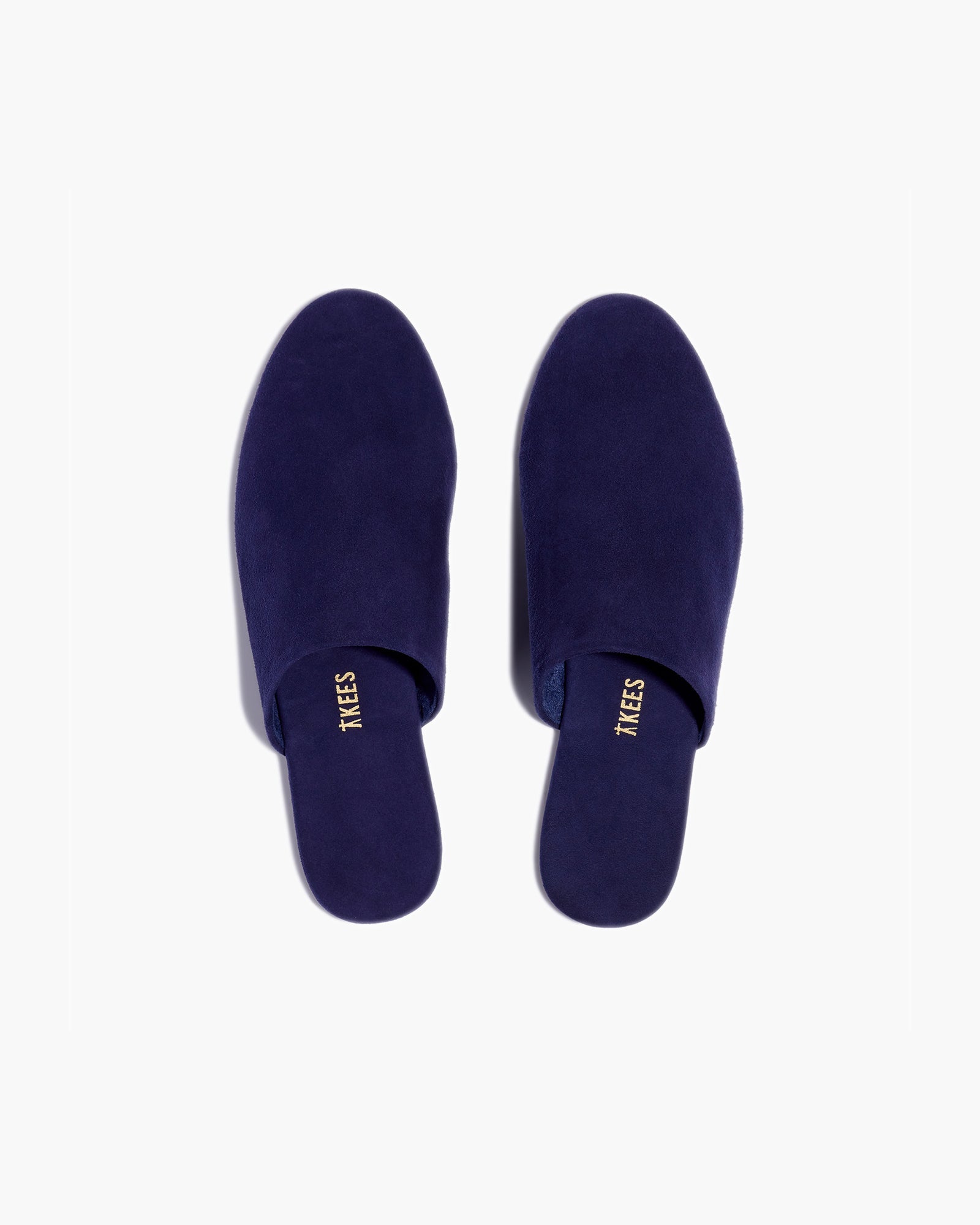 TKEES Ines Women\'s Slides Navy | HTUNKE-690