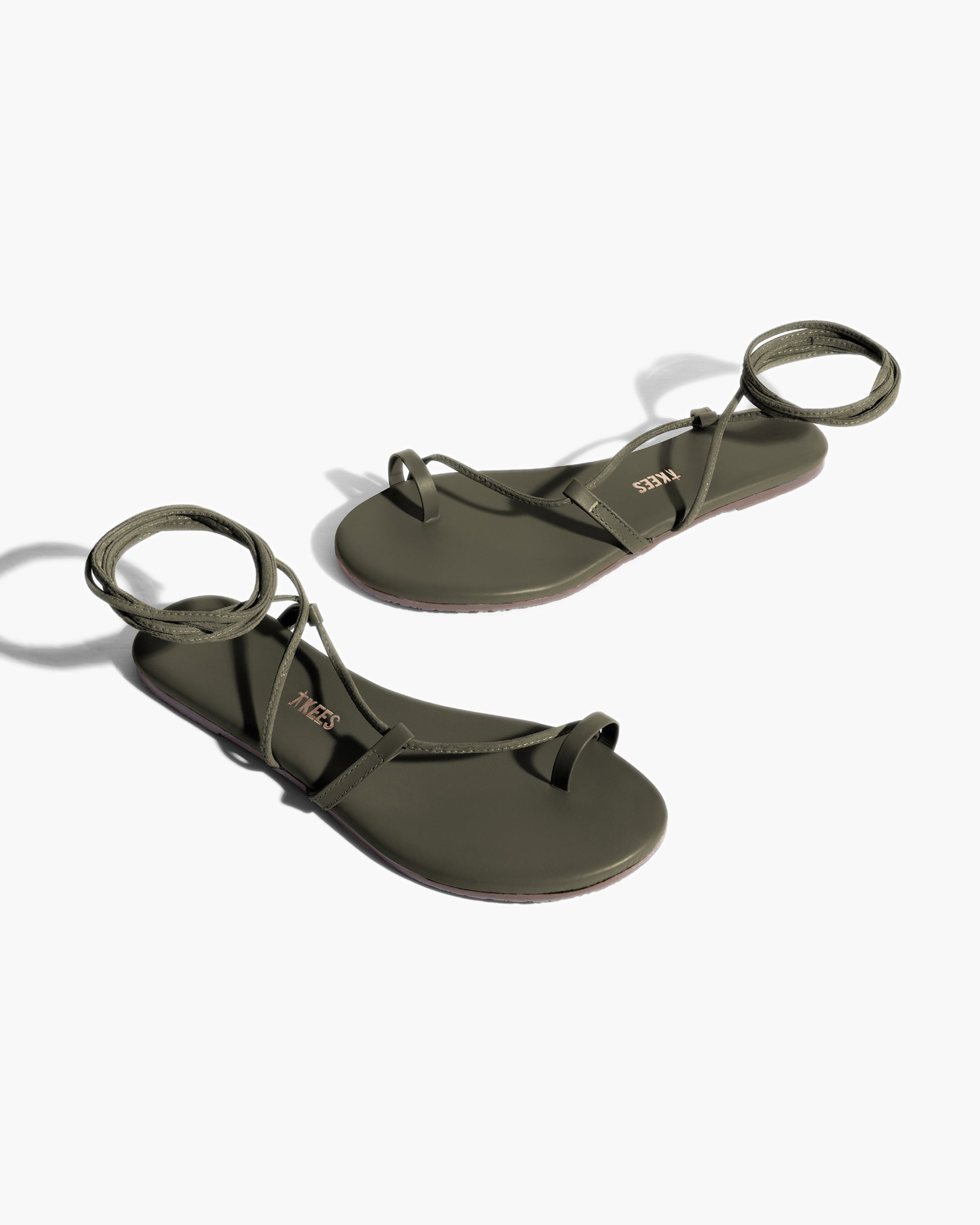 TKEES Jo Women's Sandals Olive | RMHQDU-926