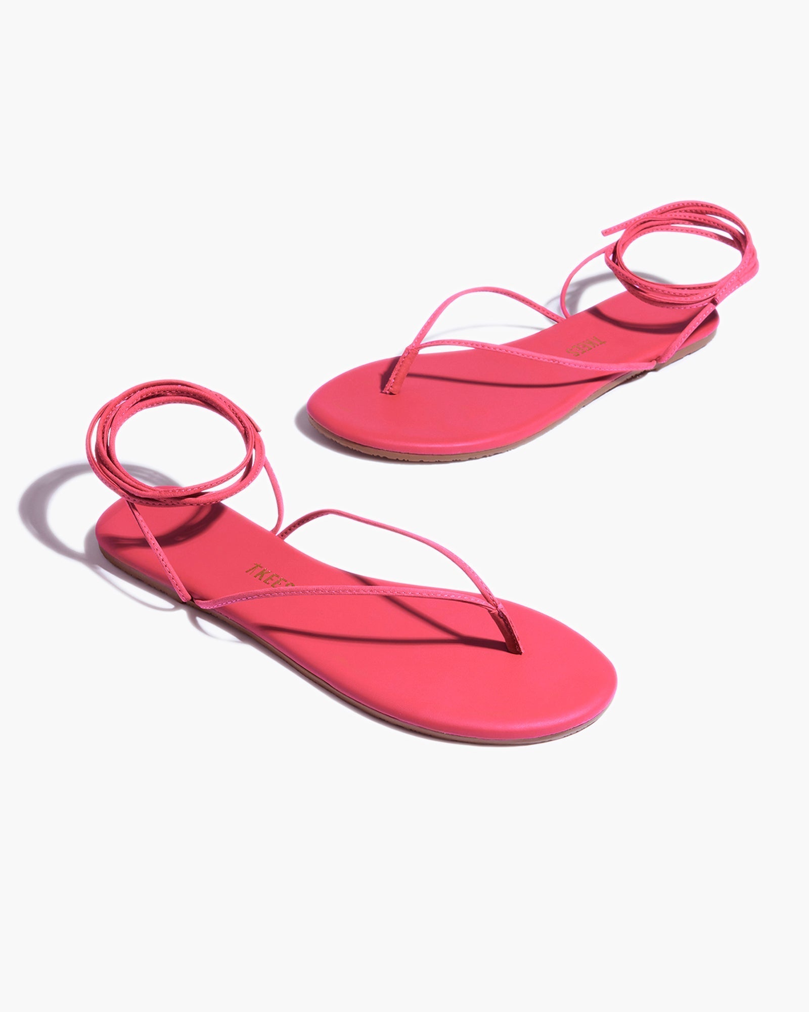 TKEES Lilu Pigments Women's Sandals Pink | ALDMRE-790