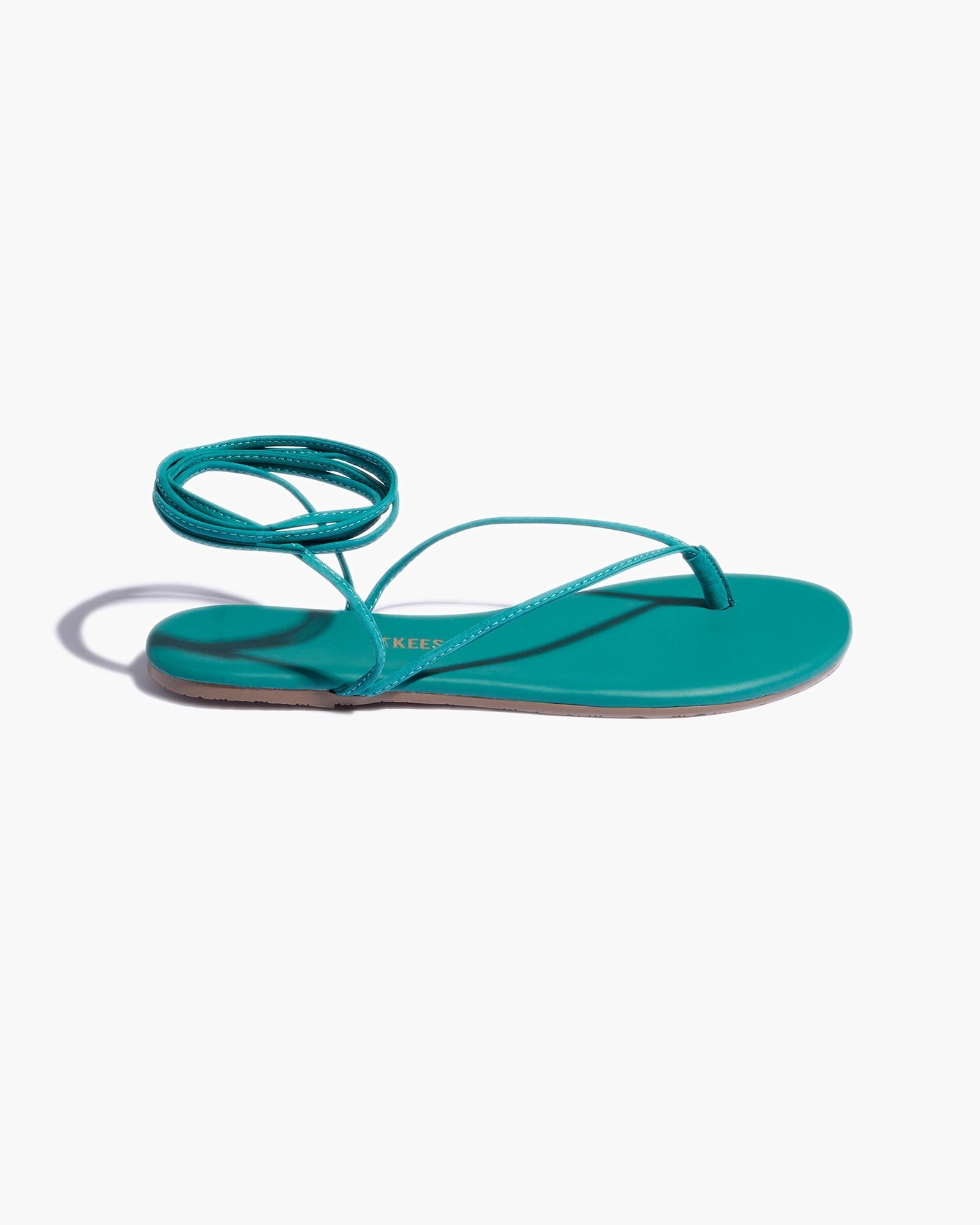 TKEES Lilu Pigments Women's Sandals Turquoise | AXNZSV-027