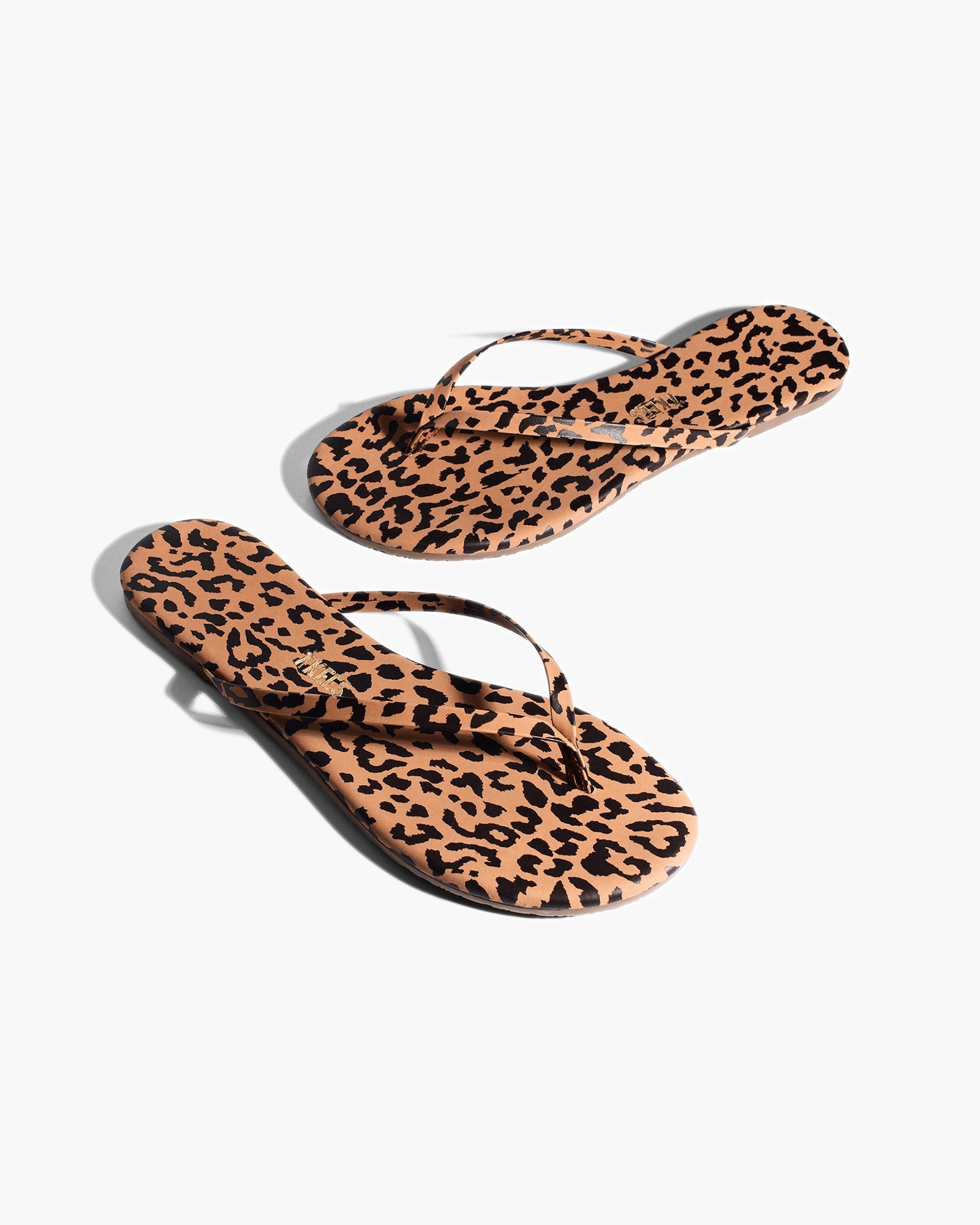 TKEES Lily Animal Women's Flip Flops Leopard | IUZXPJ-657