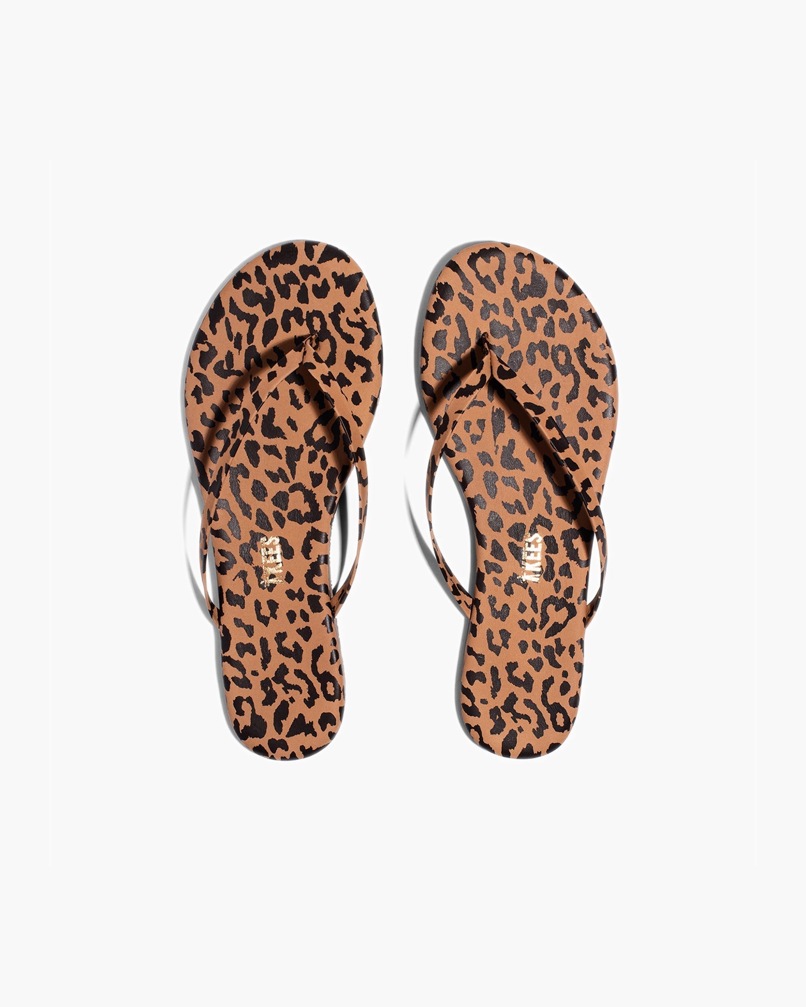 TKEES Lily Animal Women\'s Flip Flops Leopard | IUZXPJ-657