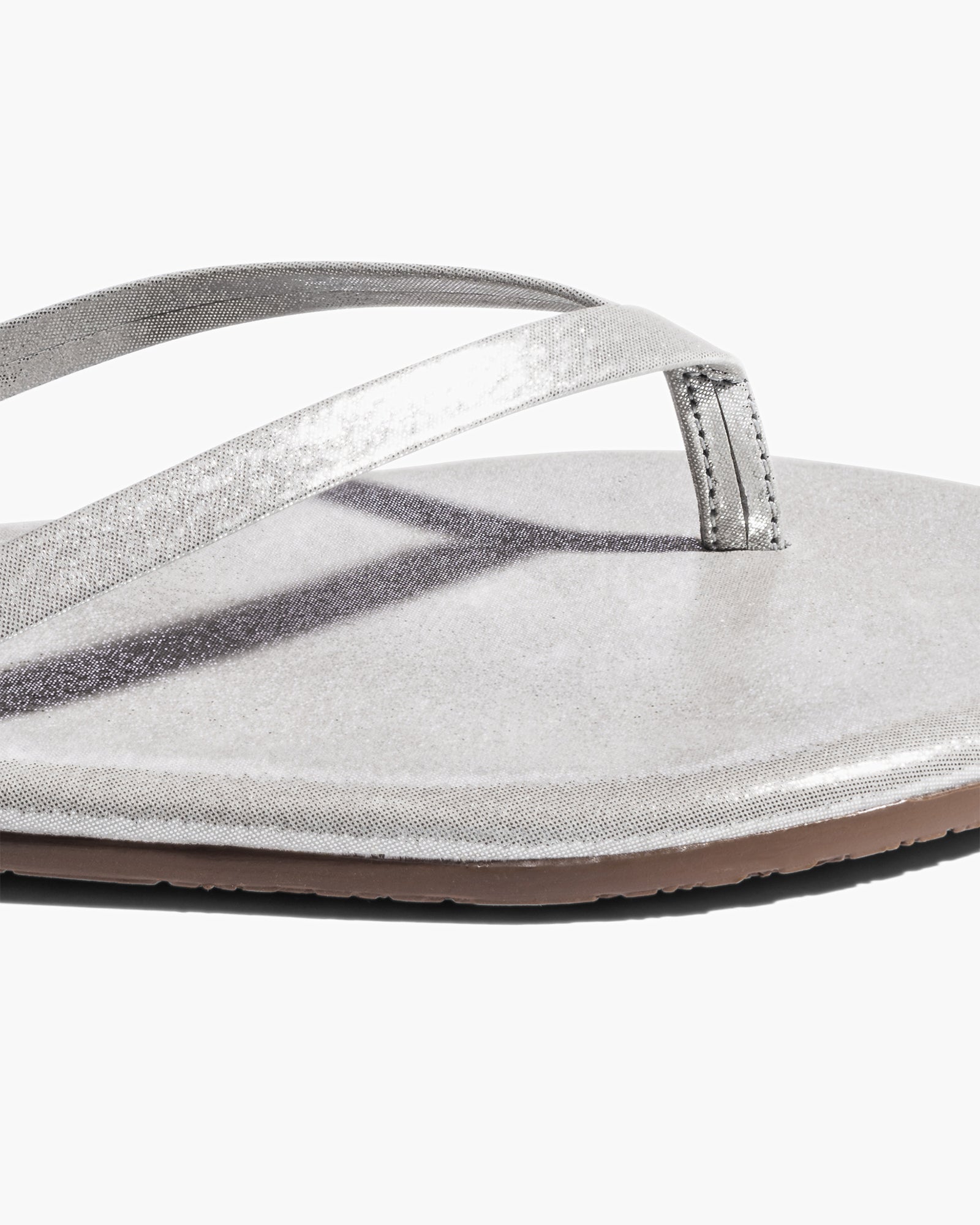 TKEES Lily Glitters Women's Flip Flops White | IRALFM-639