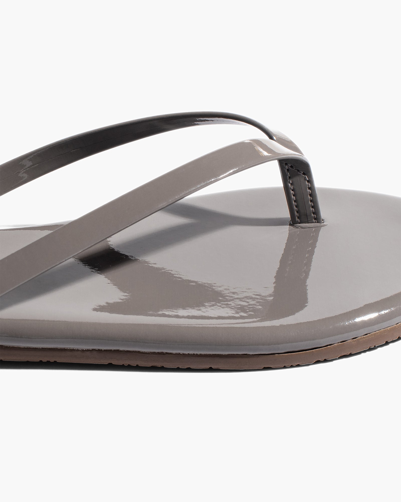 TKEES Lily Glosses Women's Flip Flops Grey | EBGAYL-987