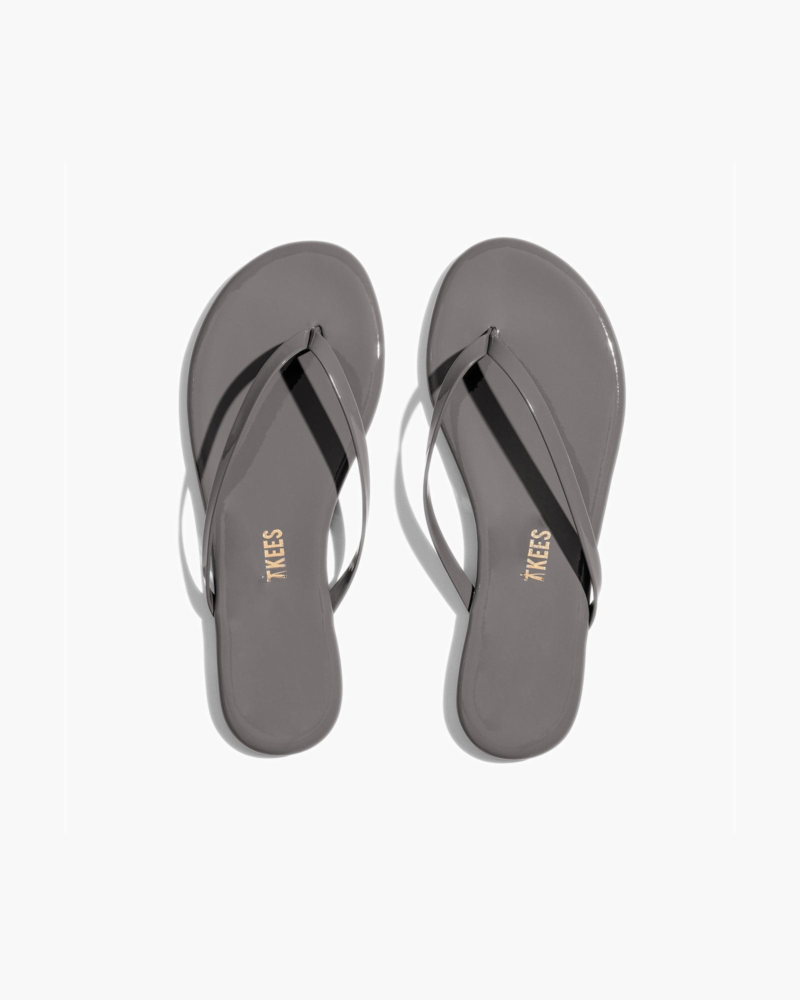 TKEES Lily Glosses Women\'s Flip Flops Grey | EBGAYL-987