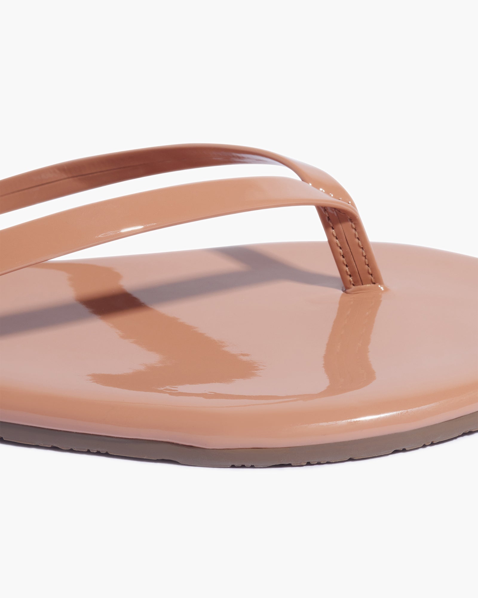 TKEES Lily Glosses Women's Flip Flops Rose Gold | QGOBZT-745