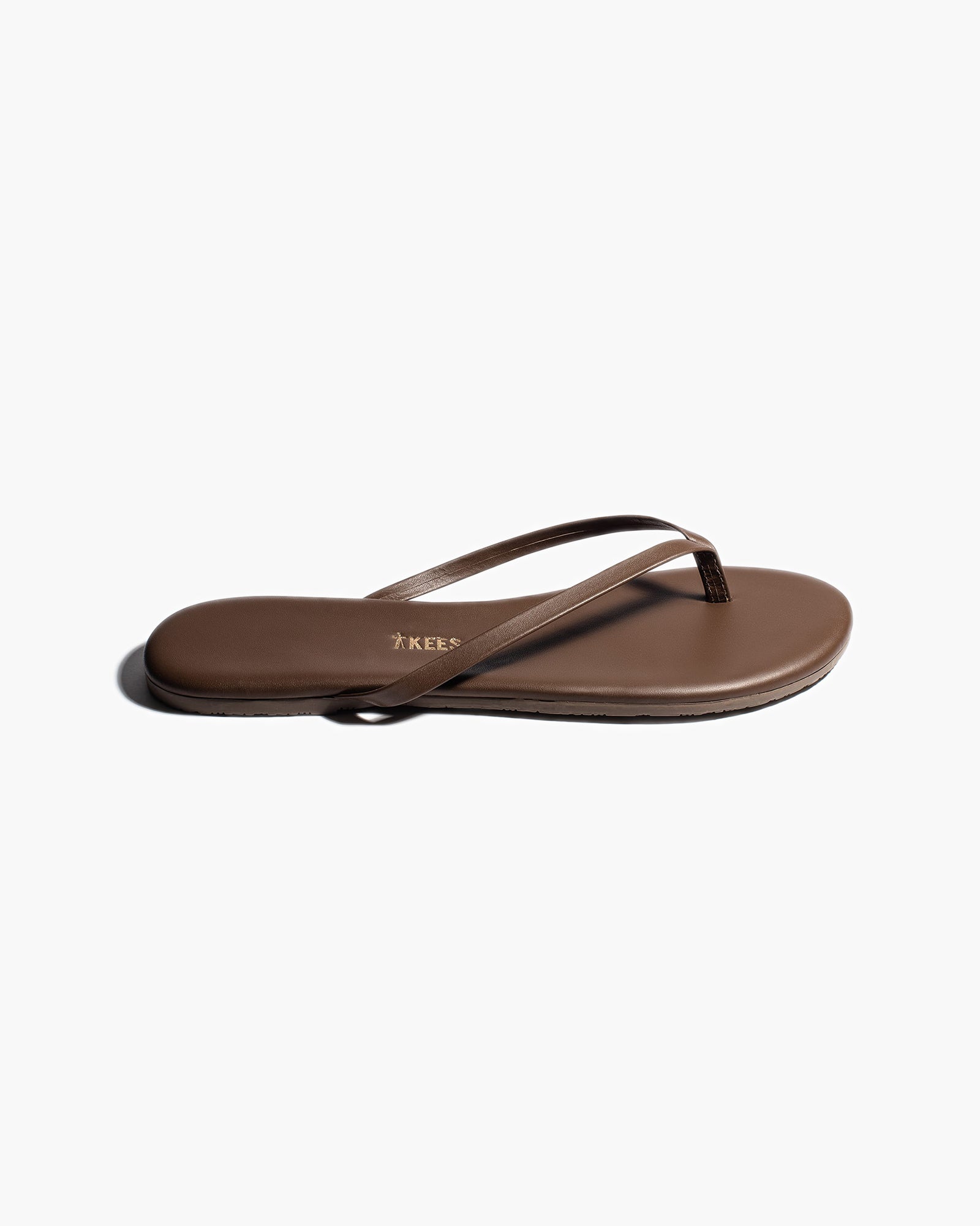 TKEES Lily Liners Women's Flip Flops Coffee | OSZVMJ-315