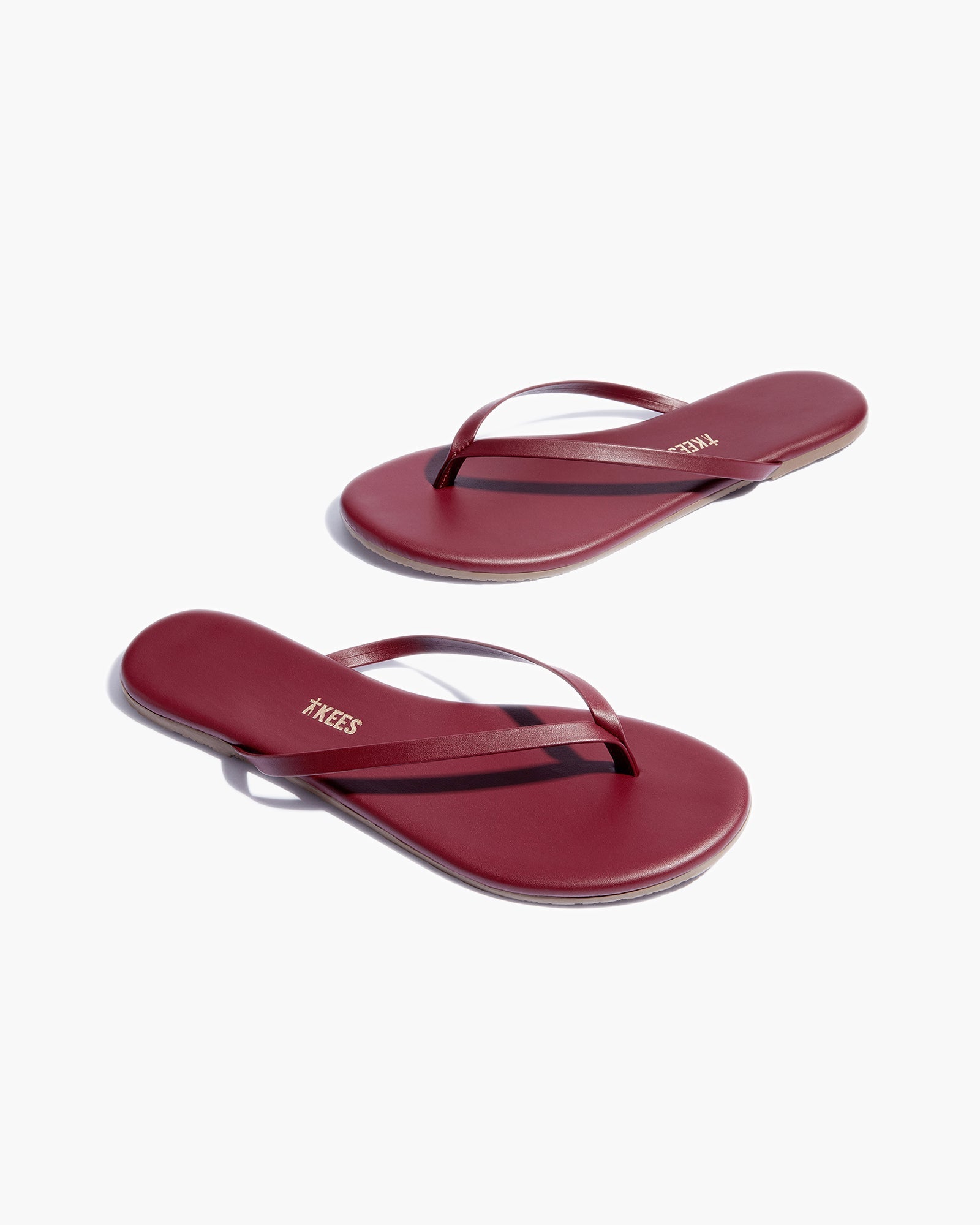 TKEES Lily Liners Women's Flip Flops Red | LWHXJS-394