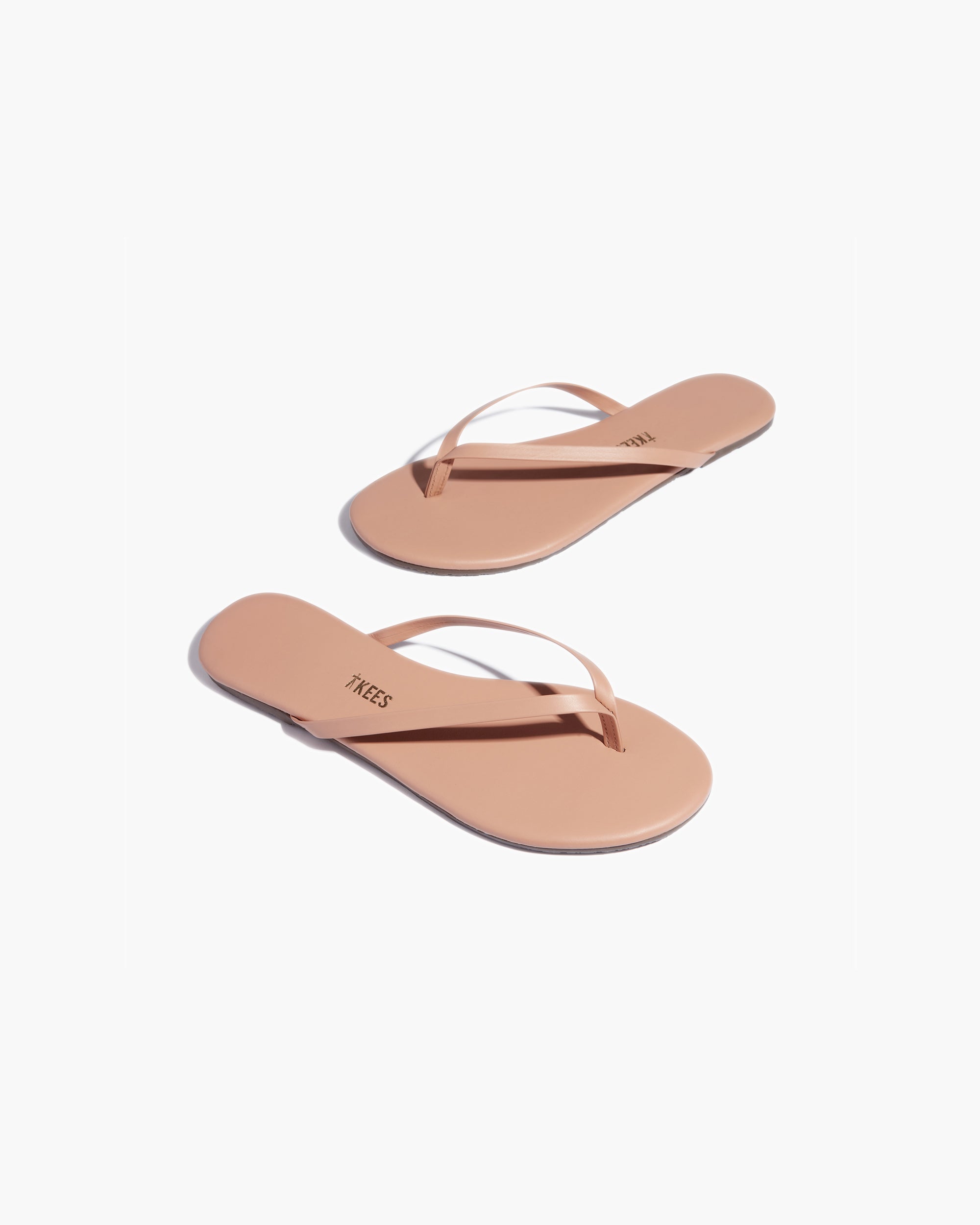 TKEES Lily Nudes Women's Flip Flops Beige | IETQSX-304