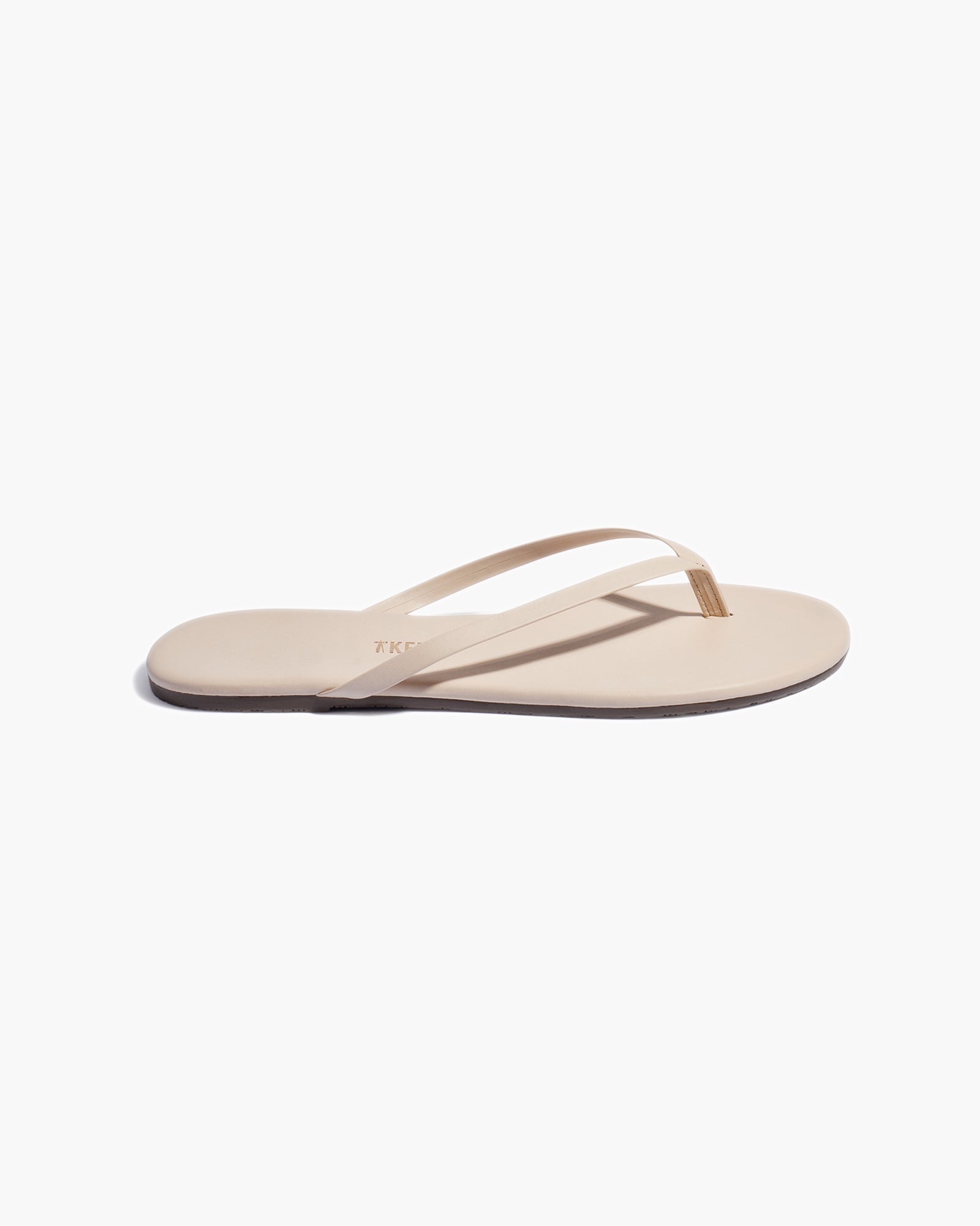 TKEES Lily Nudes Women's Flip Flops Beige | OPWQTN-594