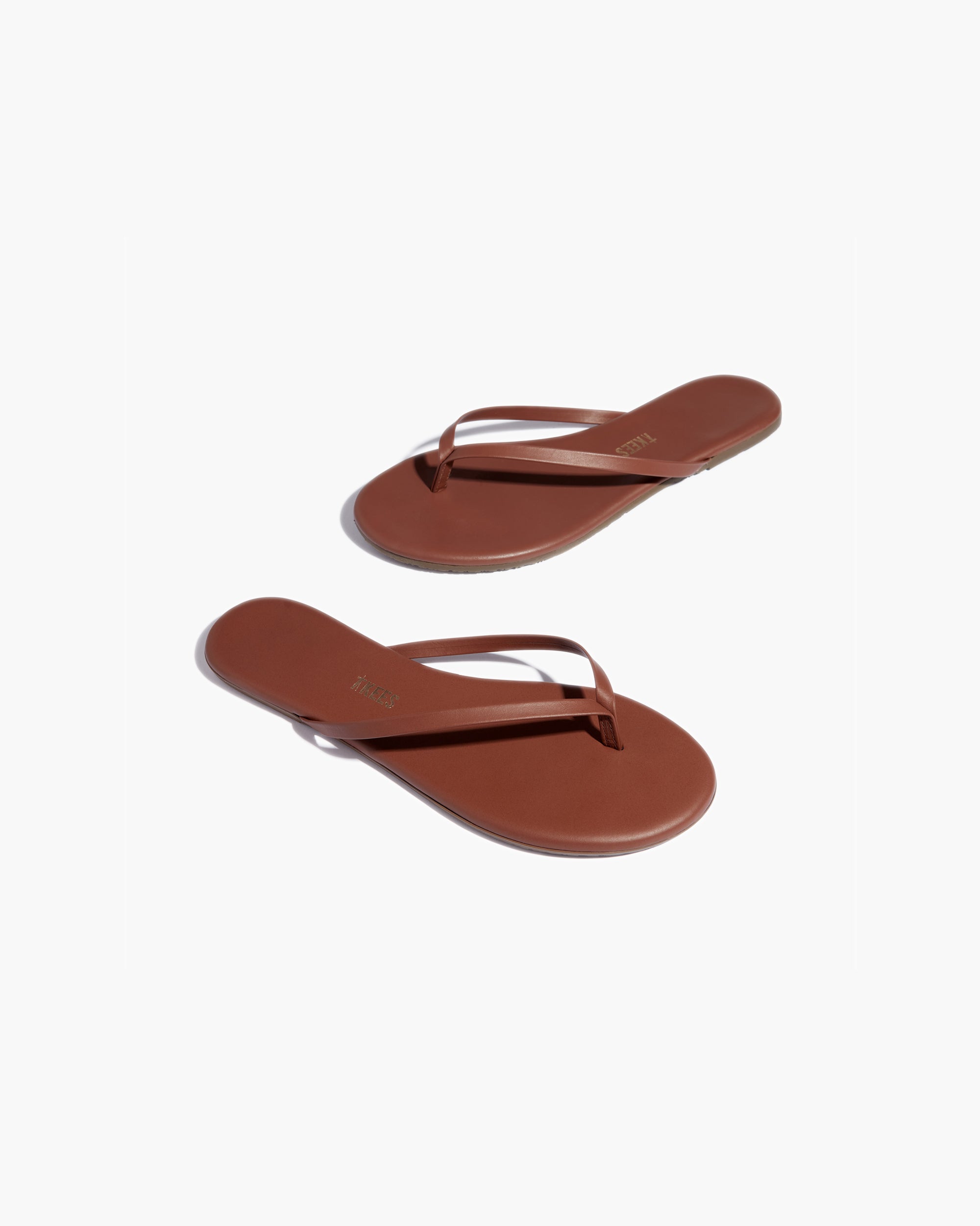 TKEES Lily Nudes Women's Flip Flops Brown | JZWGEA-809