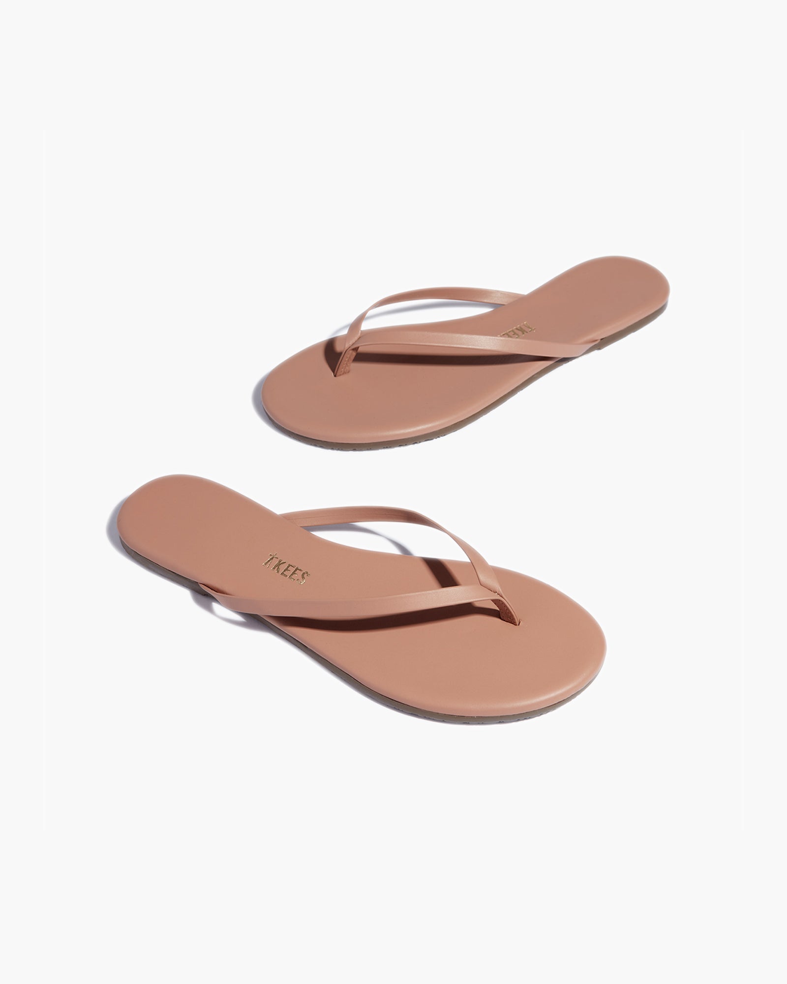 TKEES Lily Nudes Women's Flip Flops Pink | OWUTJV-875