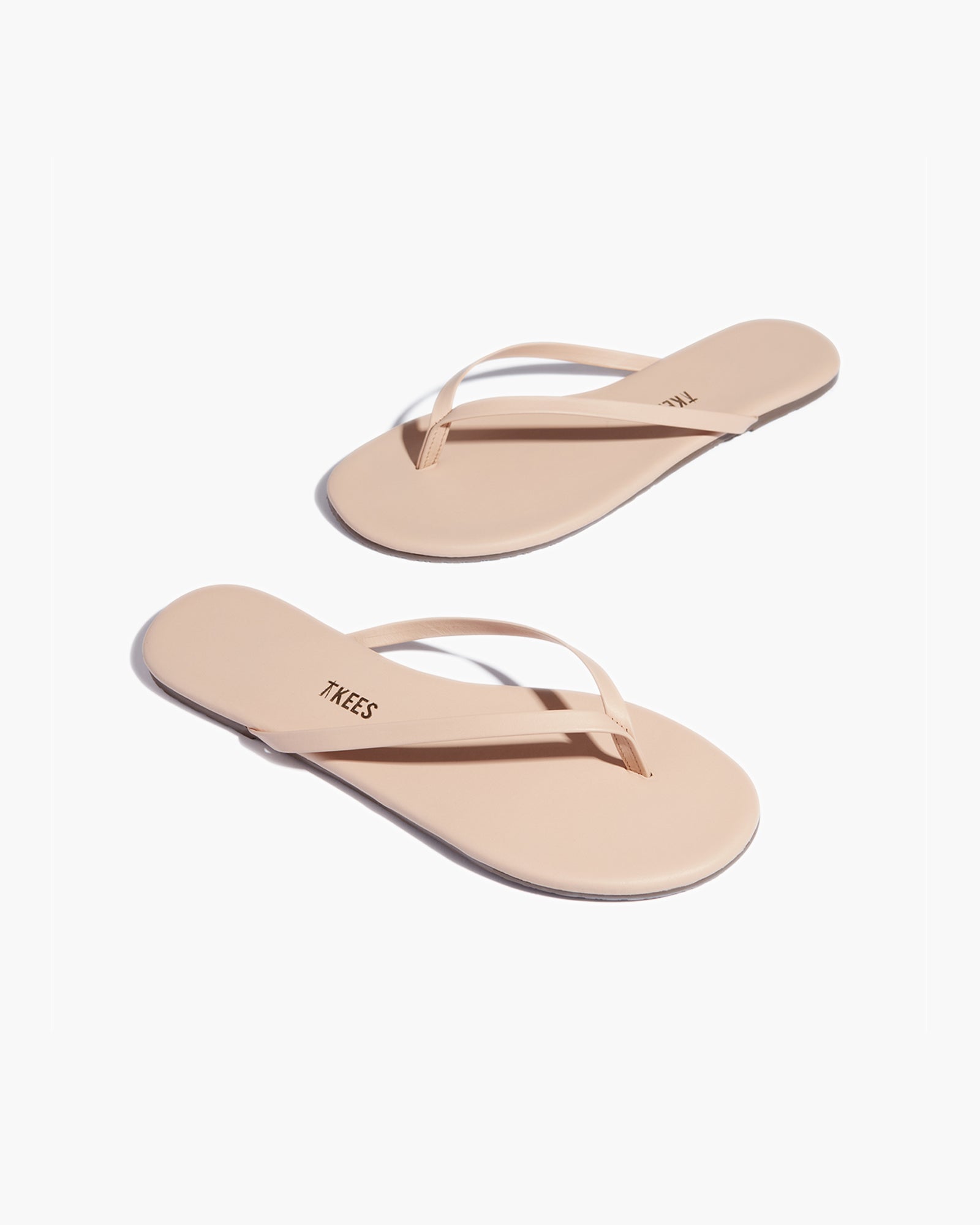 TKEES Lily Nudes Women's Flip Flops Rose | SLDZPF-520