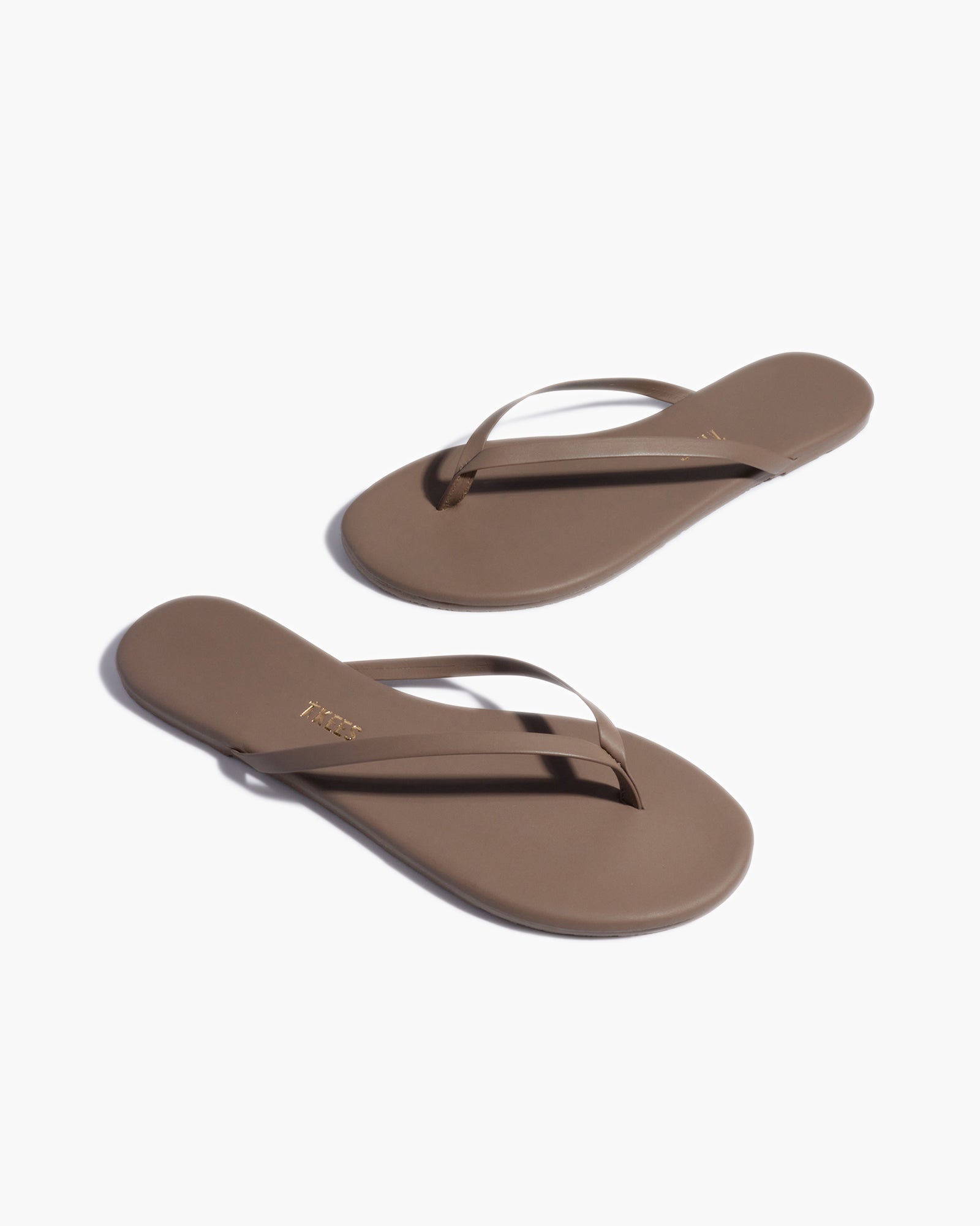 TKEES Lily Pigments Women's Flip Flops Brown | BVYCDT-672