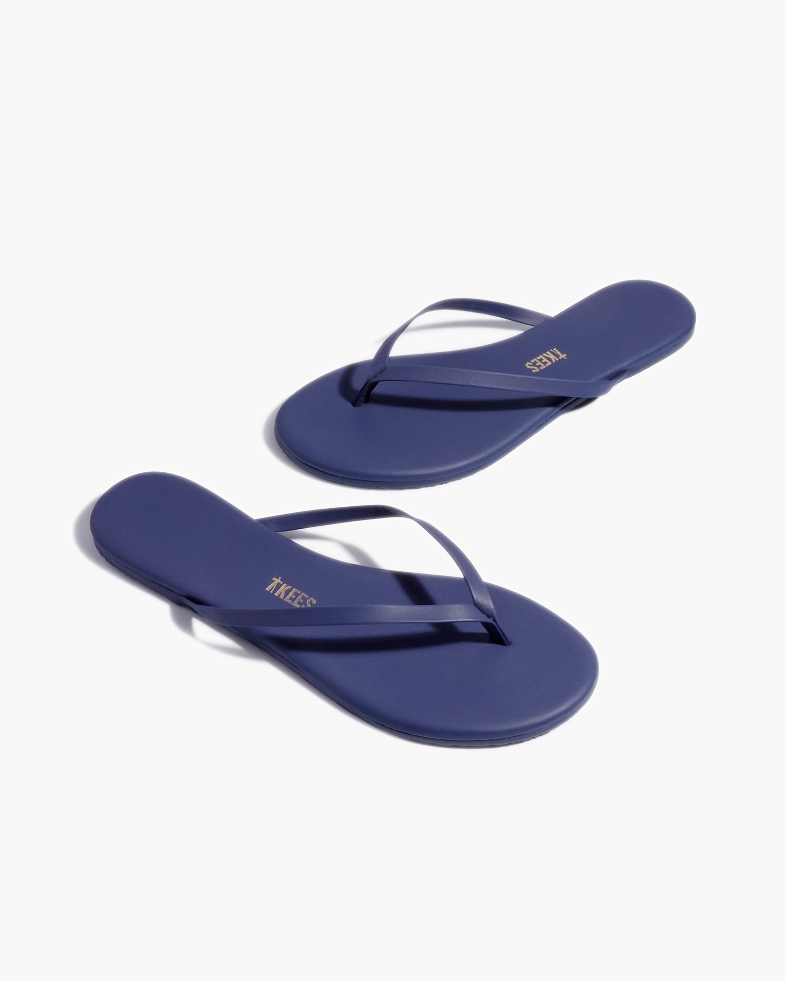 TKEES Lily Pigments Women's Flip Flops Blue | TNALEP-530