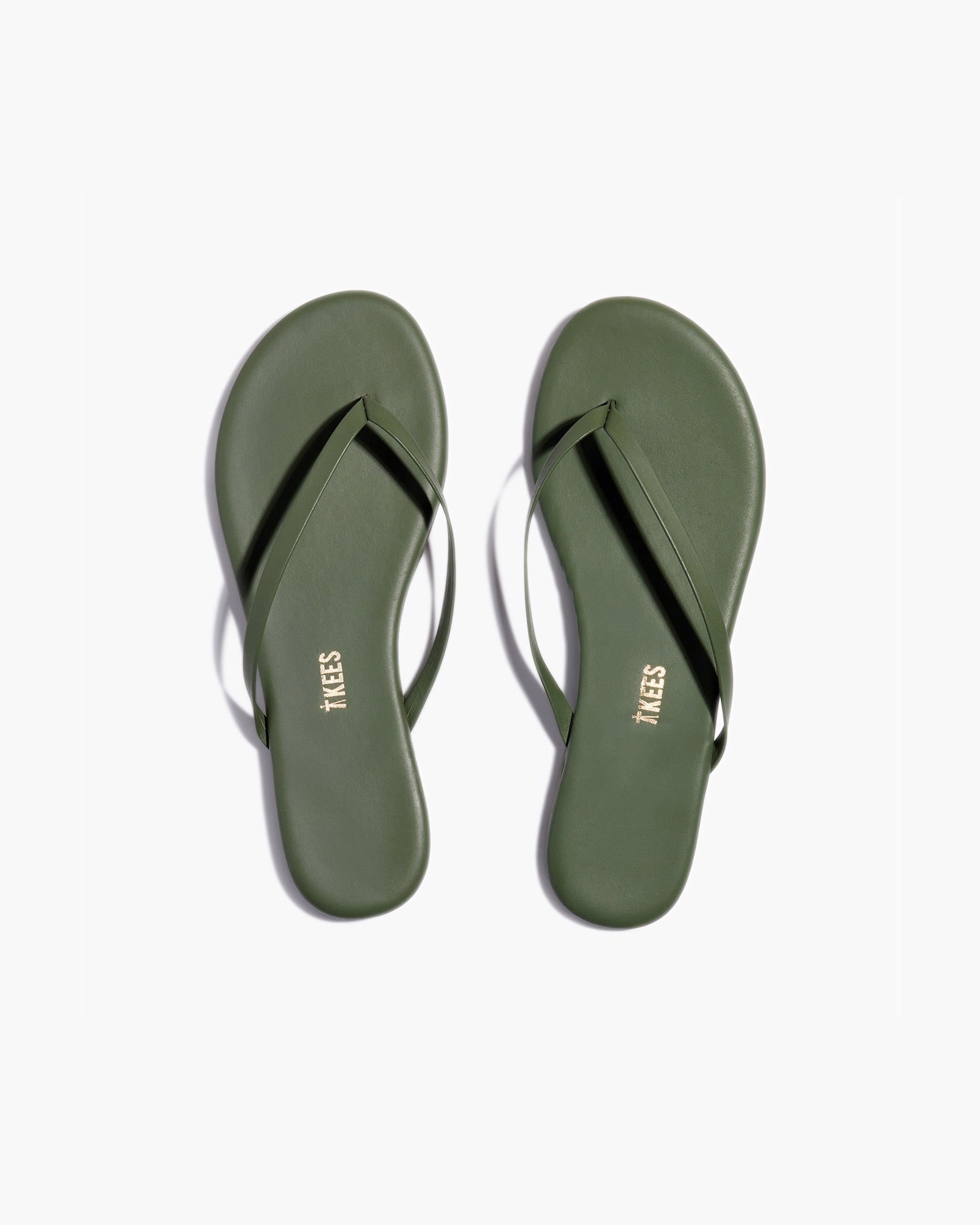 TKEES Lily Pigments Women\'s Flip Flops Green | NUCOEX-967