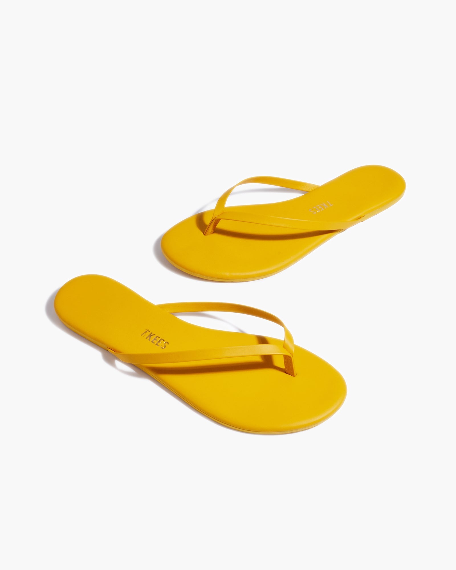 TKEES Lily Pigments Women's Flip Flops Yellow | RALEVC-921