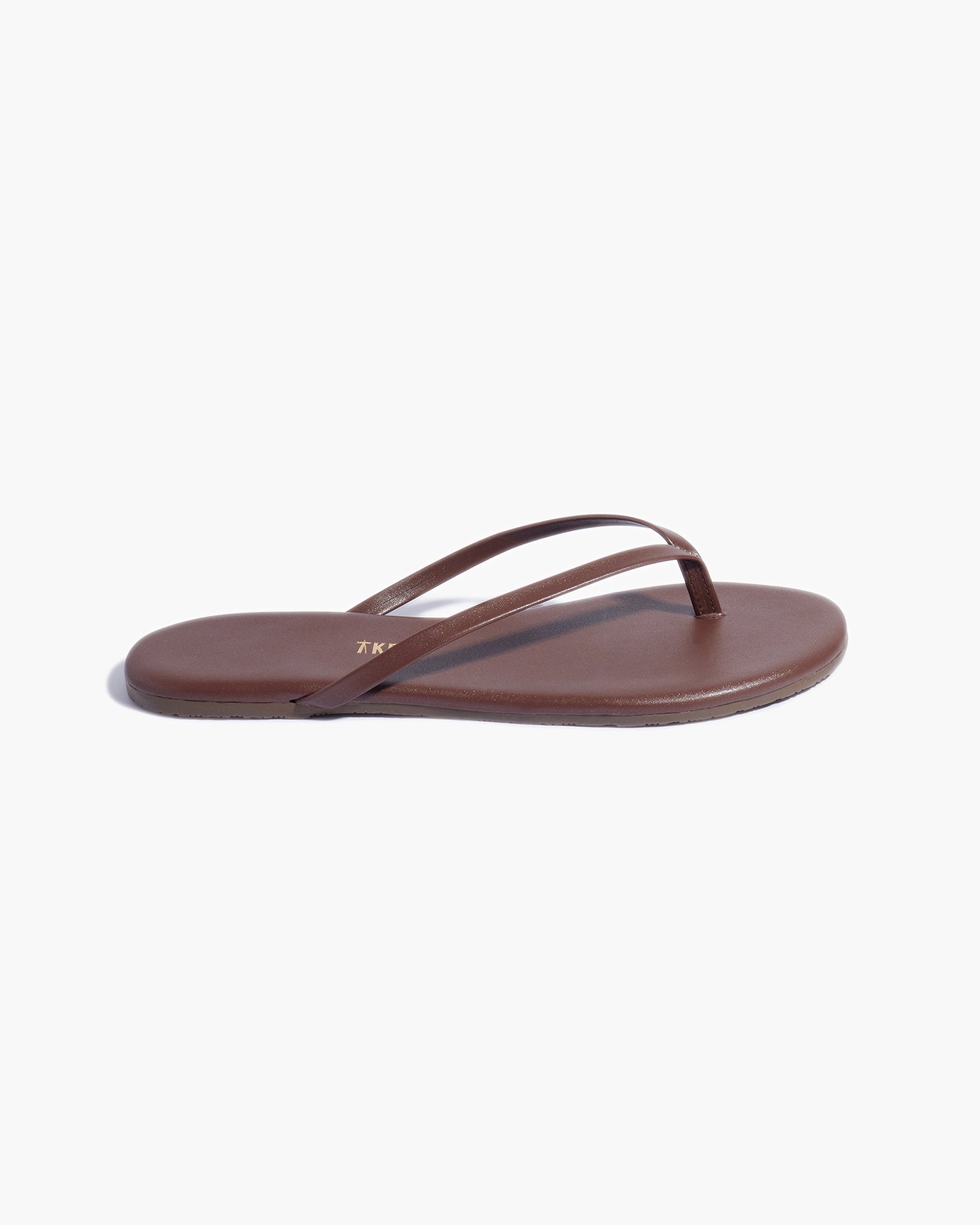 TKEES Lily Shimmers Women's Flip Flops Brown | LHWBXI-873