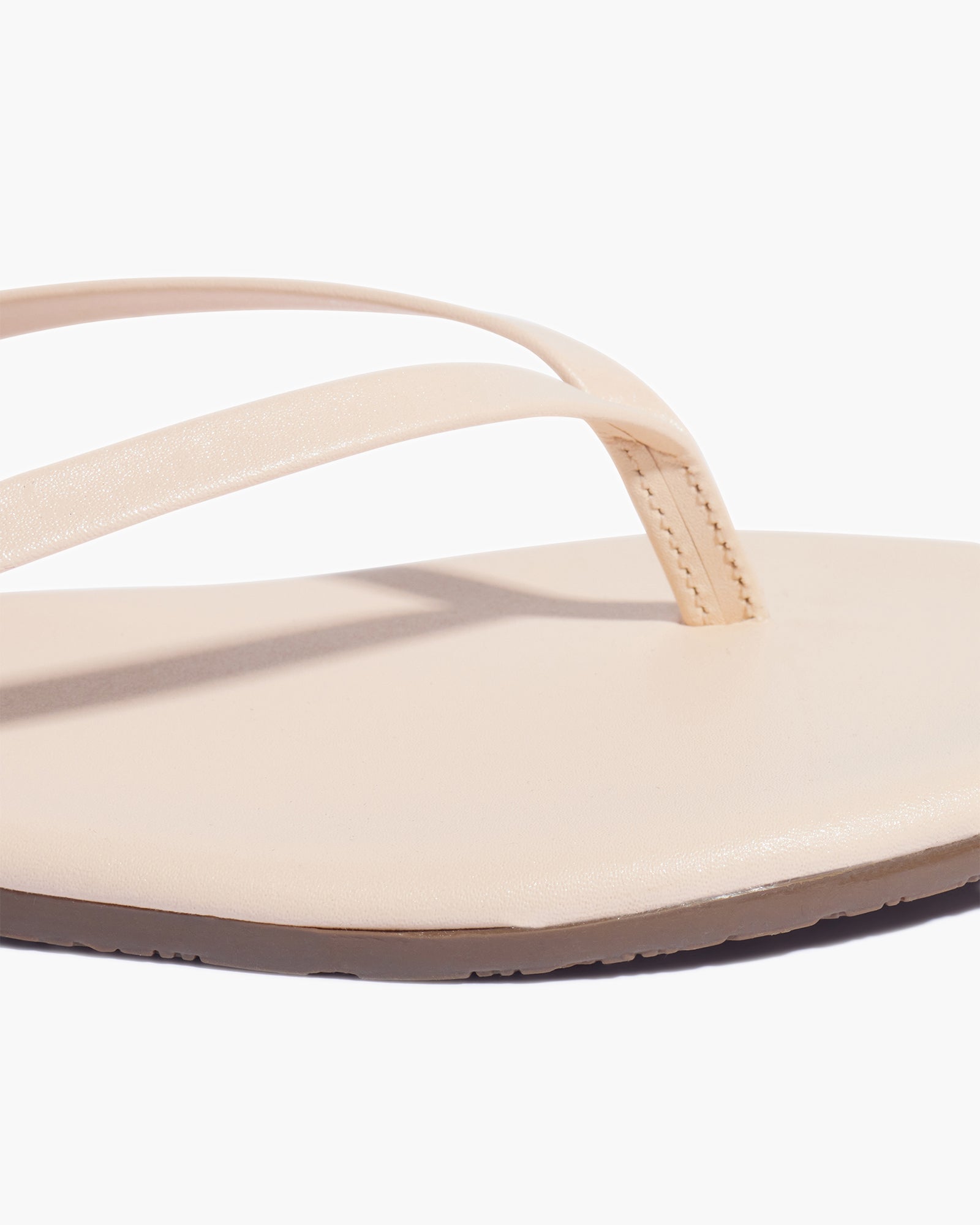 TKEES Lily Shimmers Women's Flip Flops Beige | TDWJFZ-273