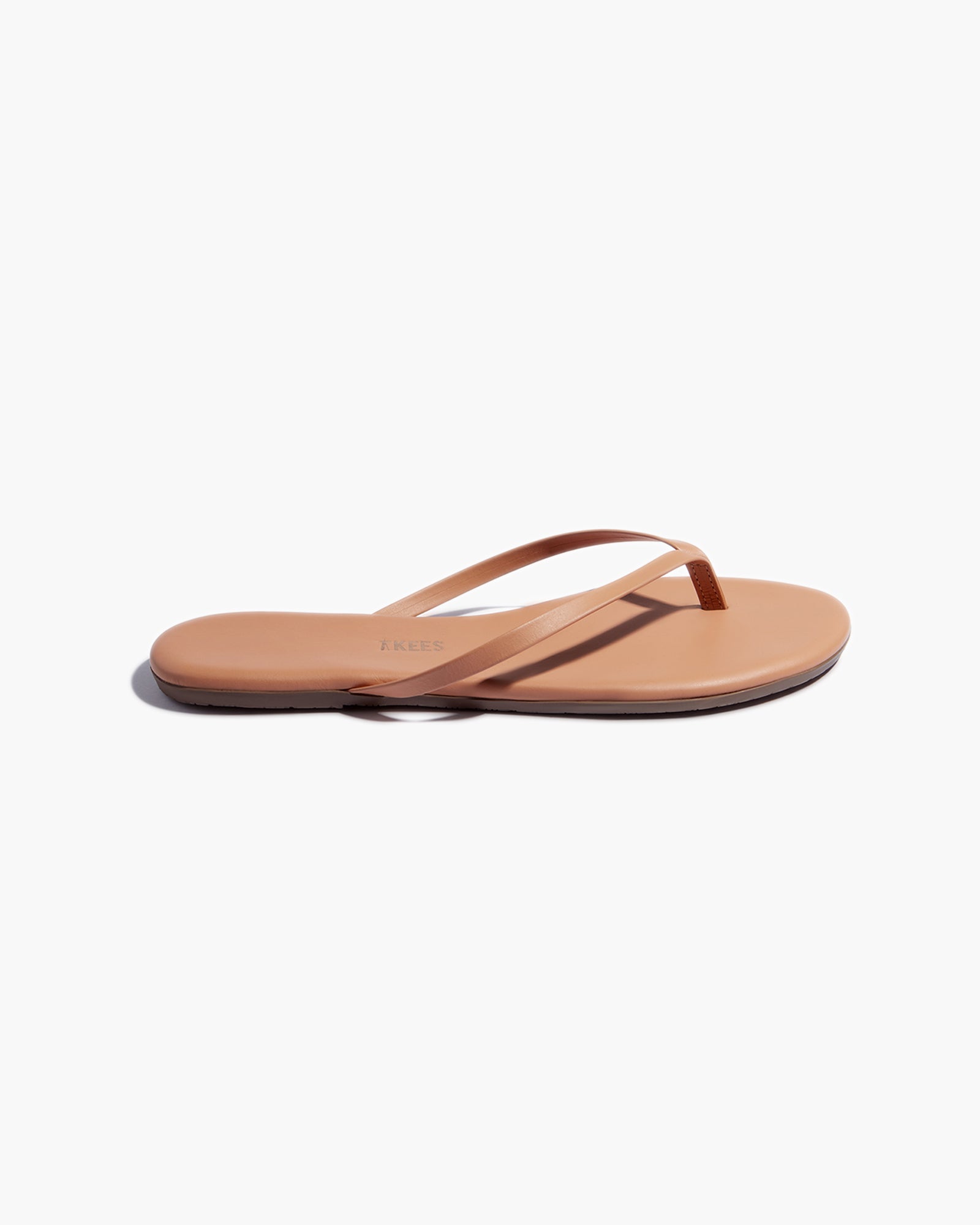 TKEES Lily Vegan Women's Flip Flops Rose Gold | QMGNXU-914