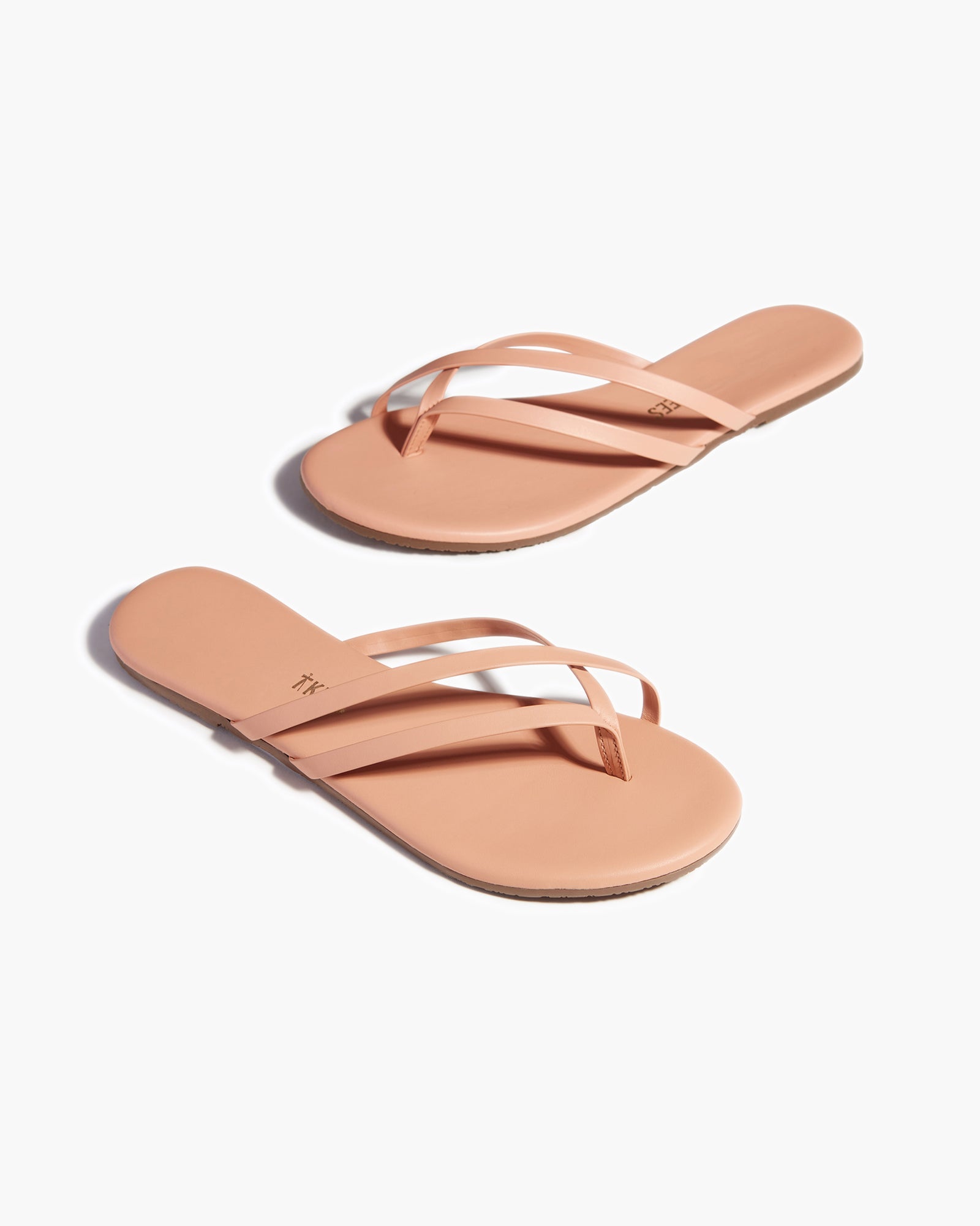 TKEES Liri Women's Flip Flops Beige | OHZJEN-026