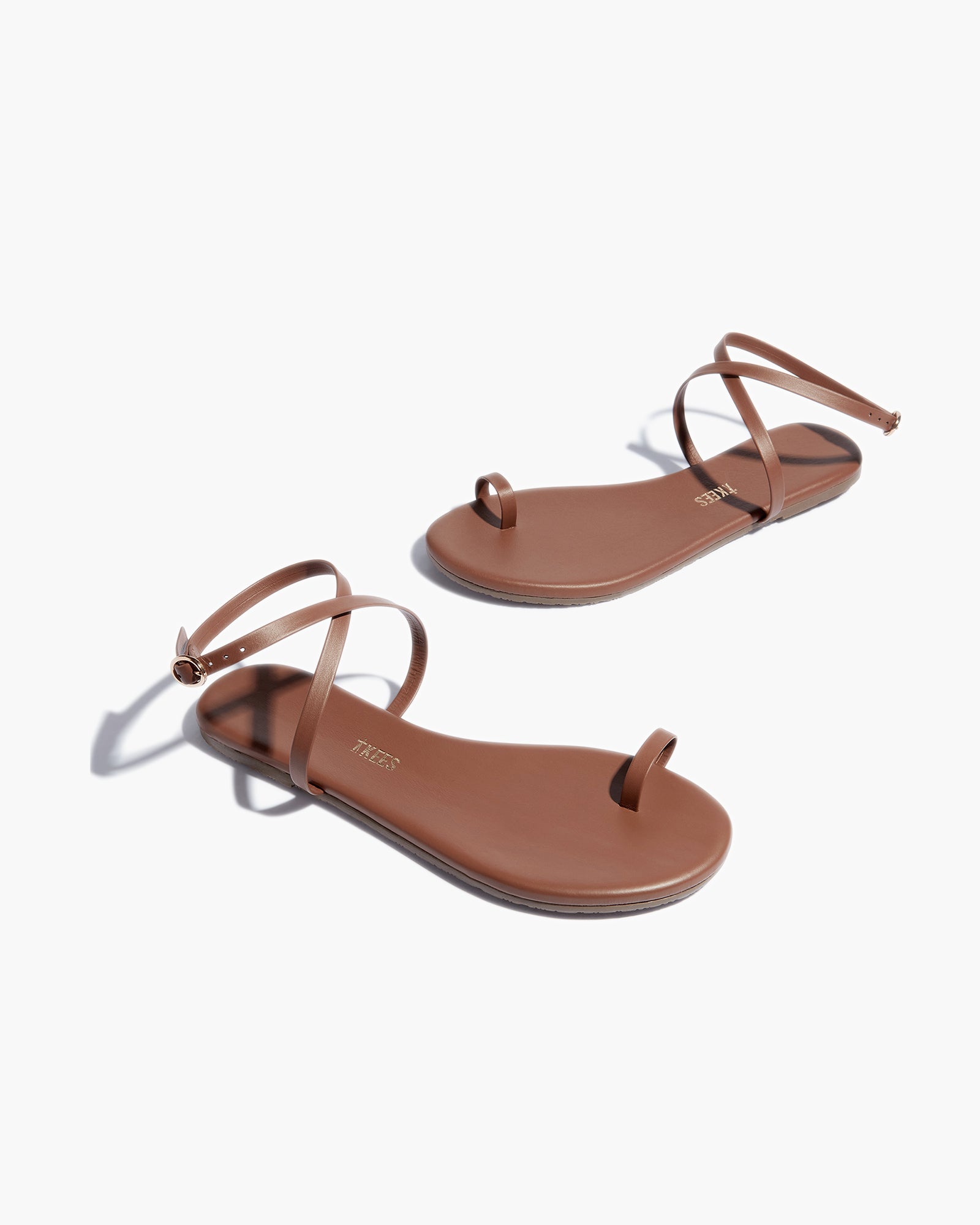 TKEES Phoebe Women's Sandals Brown | VJKMQH-501