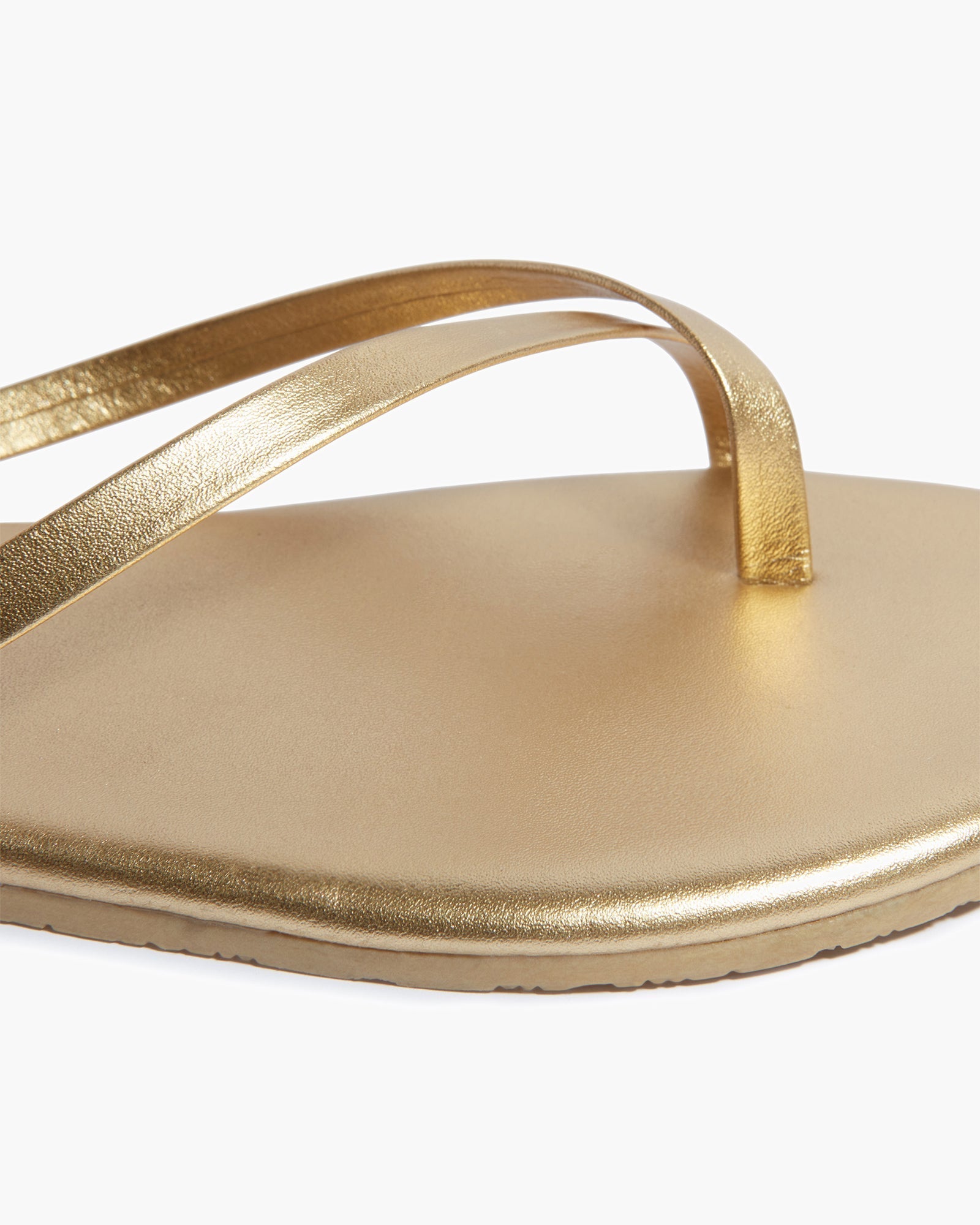 TKEES Riley Metallics Women's Sandals Gold | UCBDYX-045