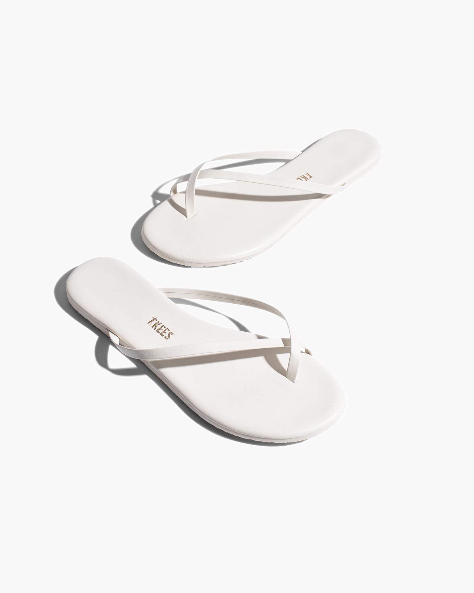 TKEES Riley Women's Sandals Cream | VZJMTN-175