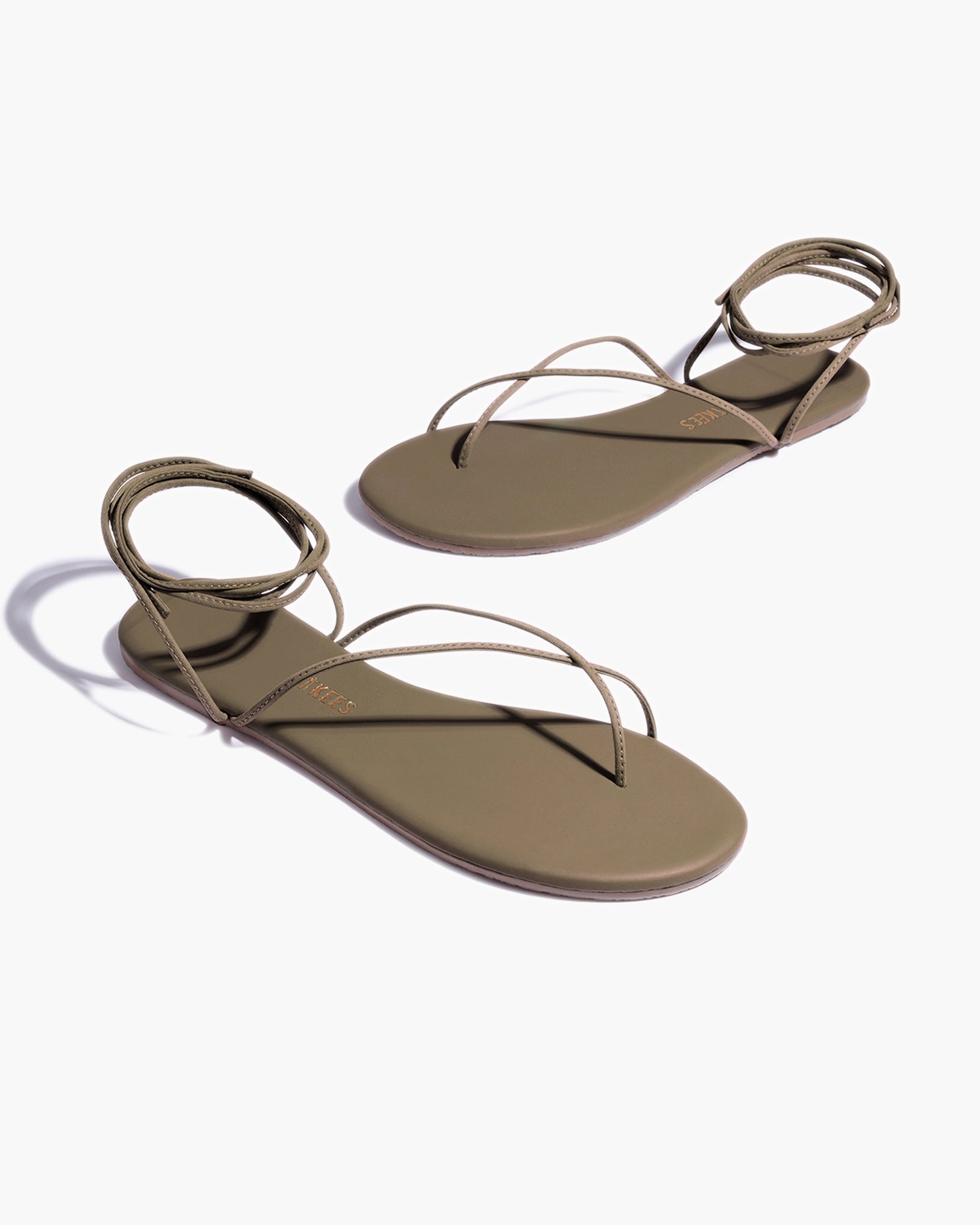 TKEES Roe Women's Sandals Olive | OFGCAY-834