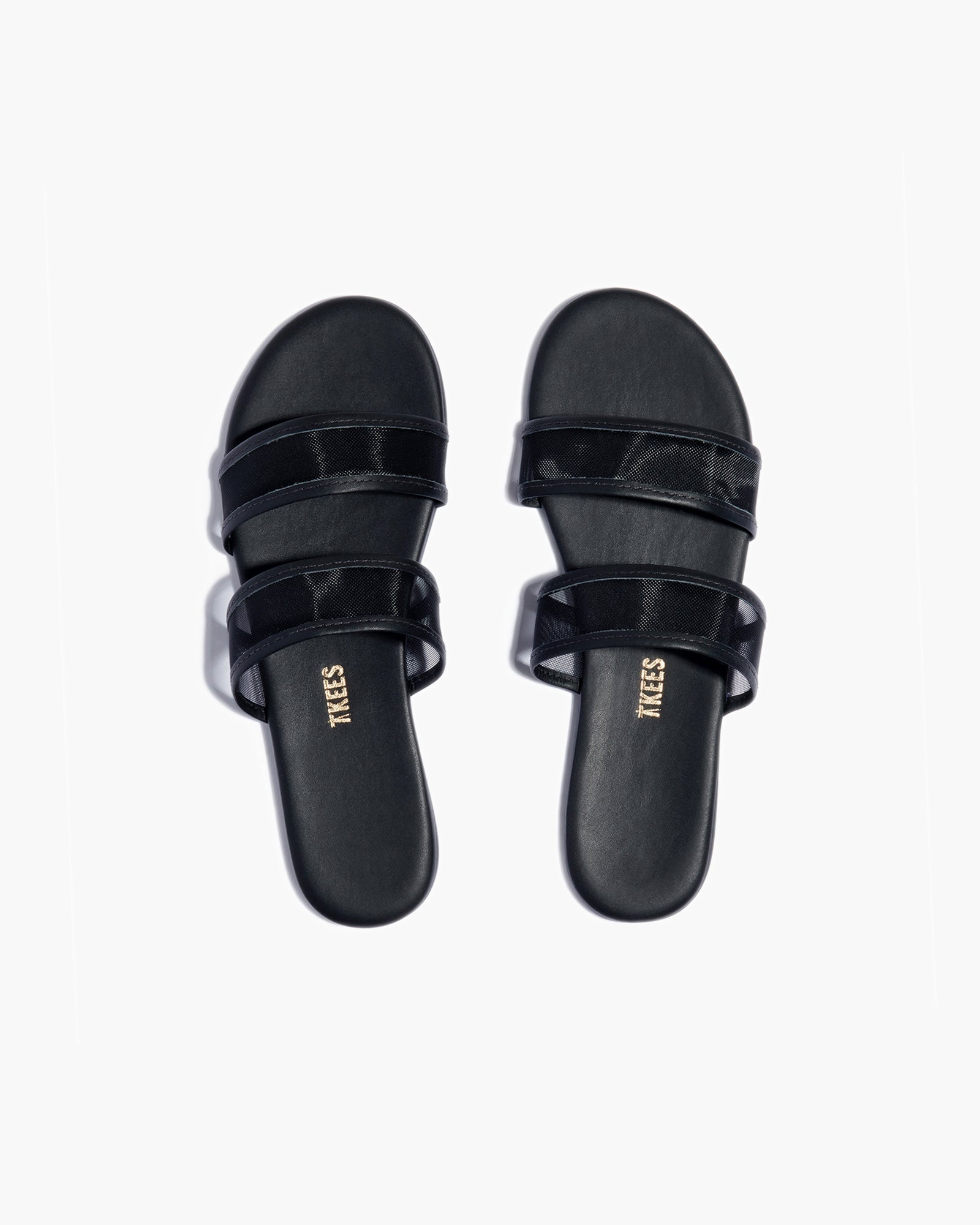 TKEES Viv Women\'s Slides Black | DXAJMP-560