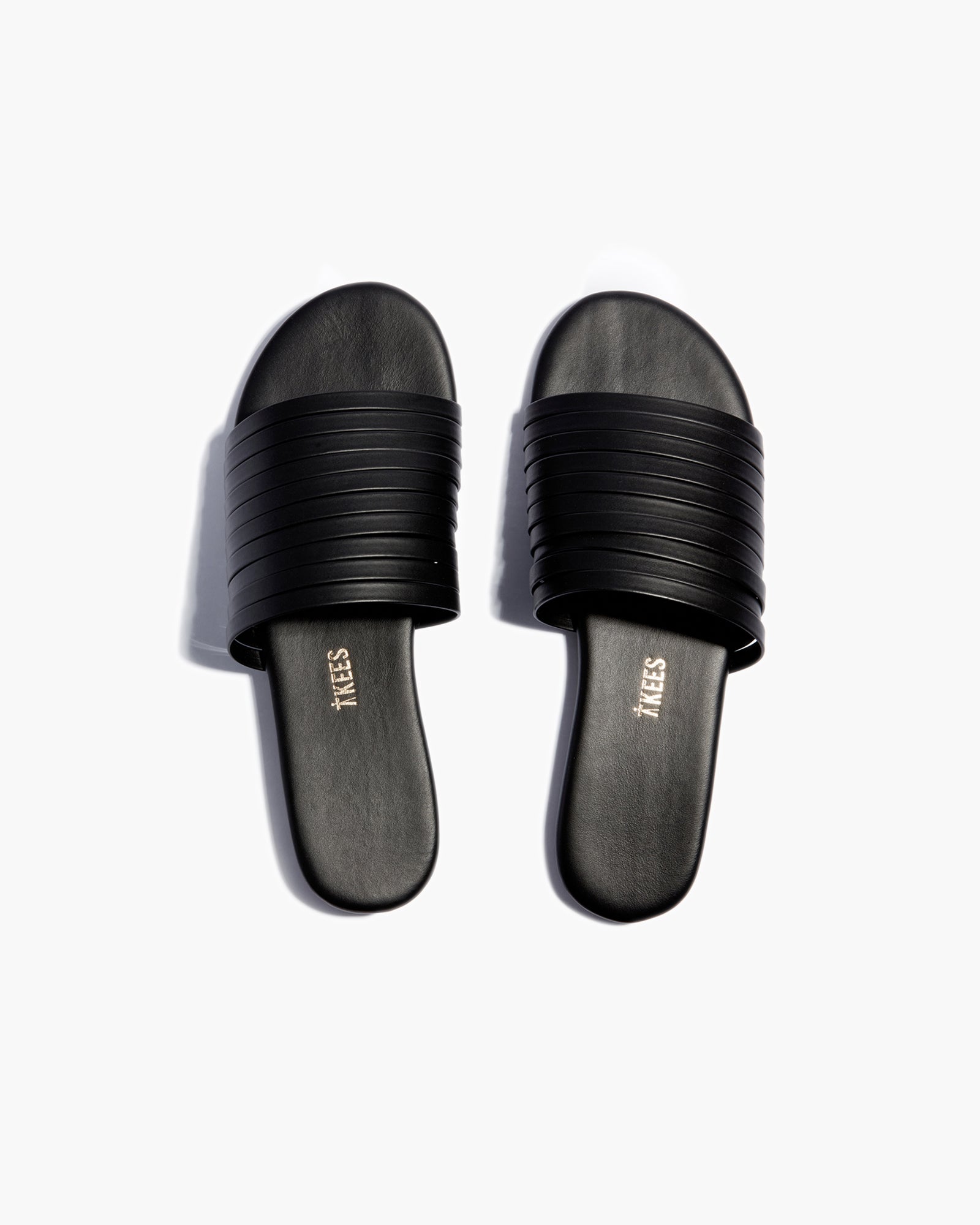 TKEES Avery Women's Slides Black | CRKYPI-735