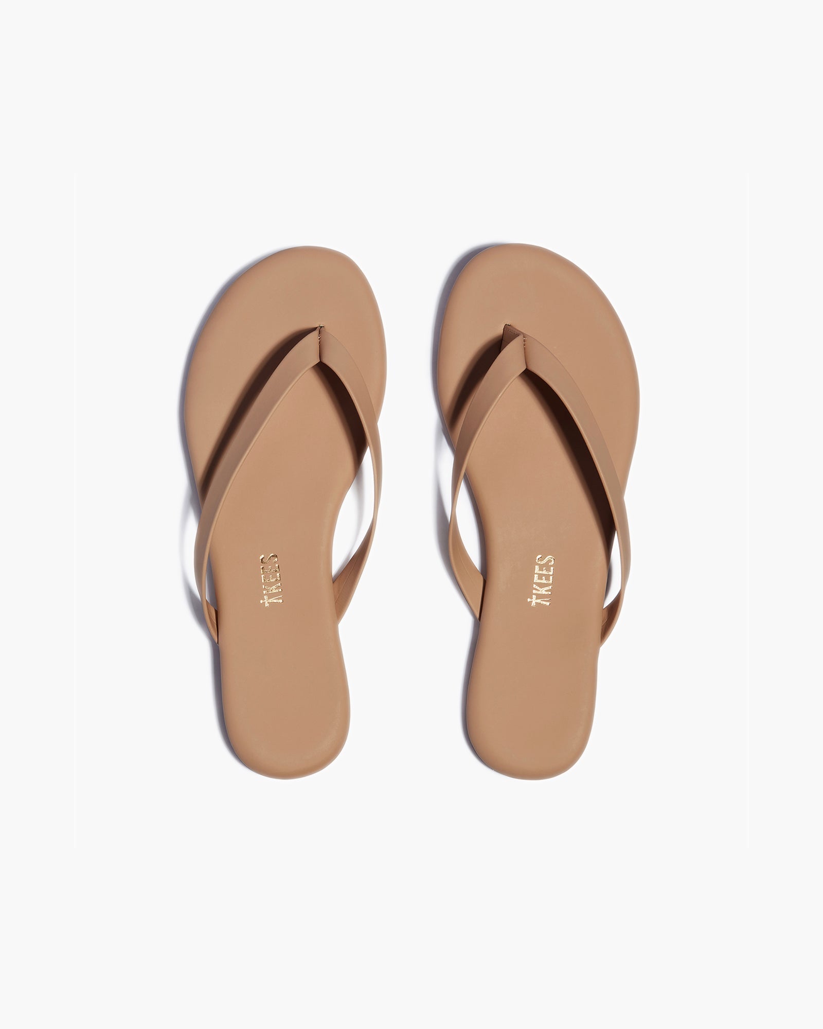 TKEES Boyfriend Vegan Women's Flip Flops Brown | RINVOH-425