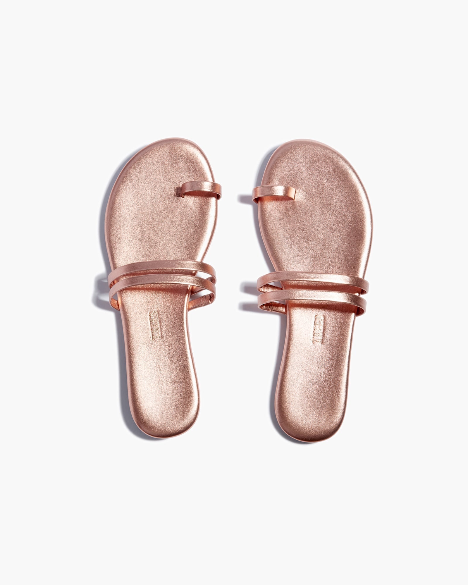 TKEES Leah Metallics Women's Sandals Pink | YWIRTV-790